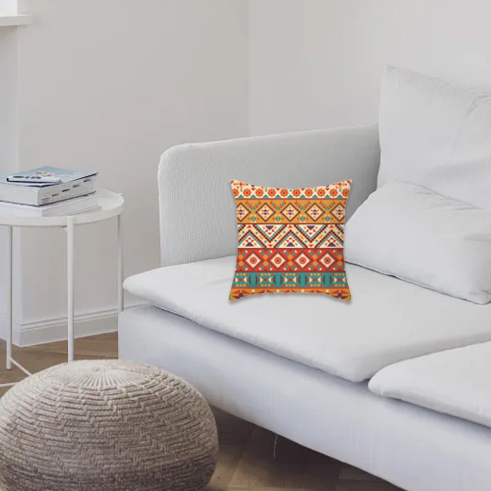 Elegant Geometric Design Velvet Pillowcase for Comfortable Living Space - Picture 15 of 23