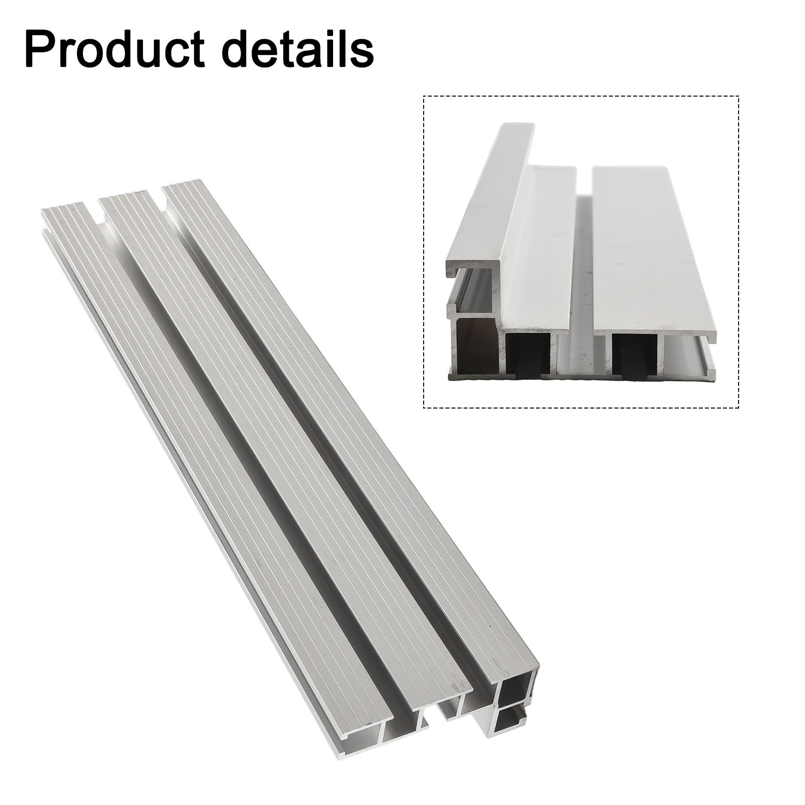 Woodworking Accessory Aluminium 75 Type Miter Track TSlot Ttrack Backer