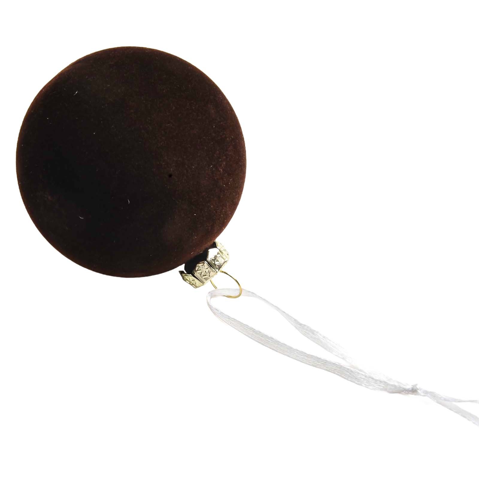 12 Velvet For Christmas Ornaments Balls for Tree Wall and Mantle Decorations - Picture 19 of 37