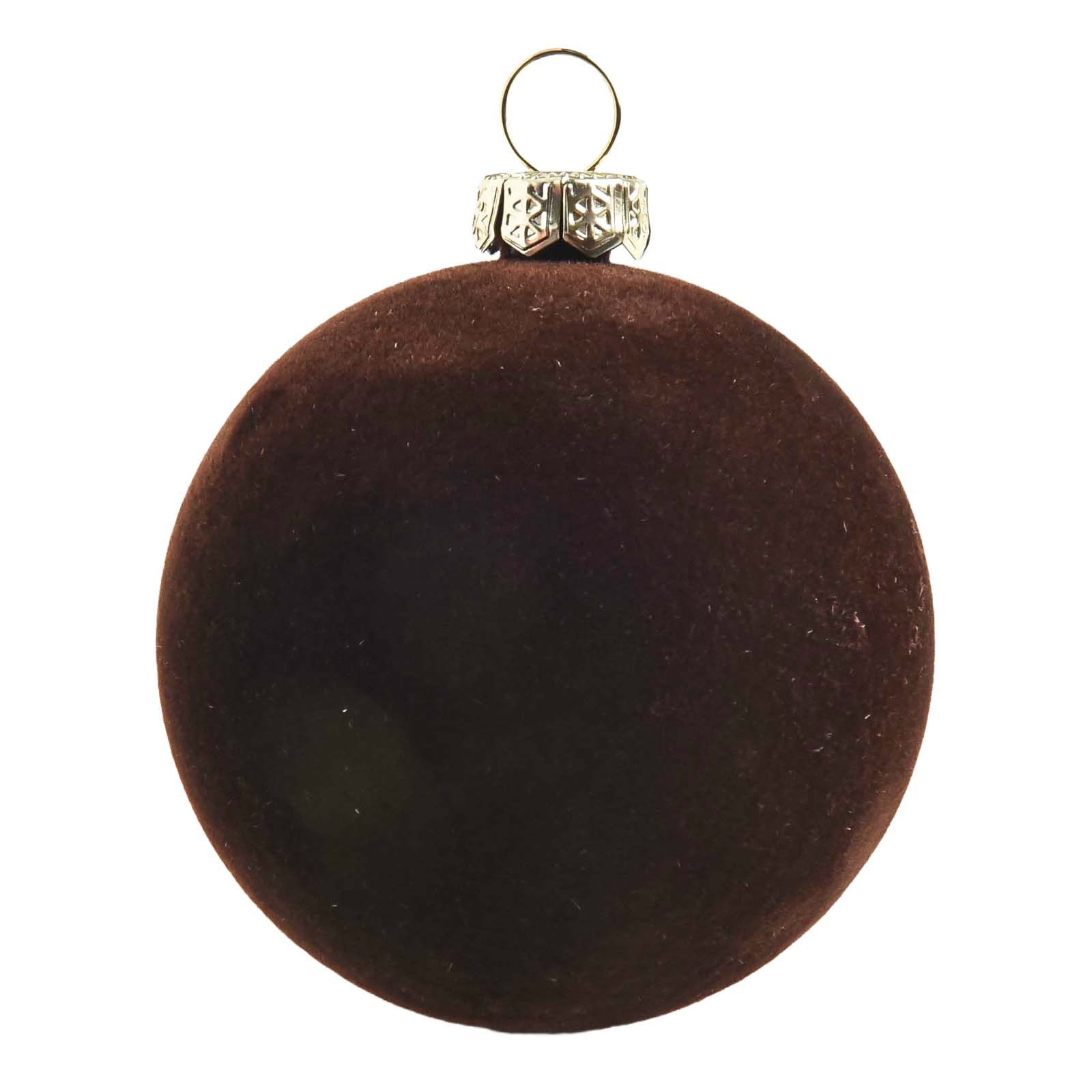 12 Velvet For Christmas Ornaments Balls for Tree Wall and Mantle Decorations - Picture 22 of 37