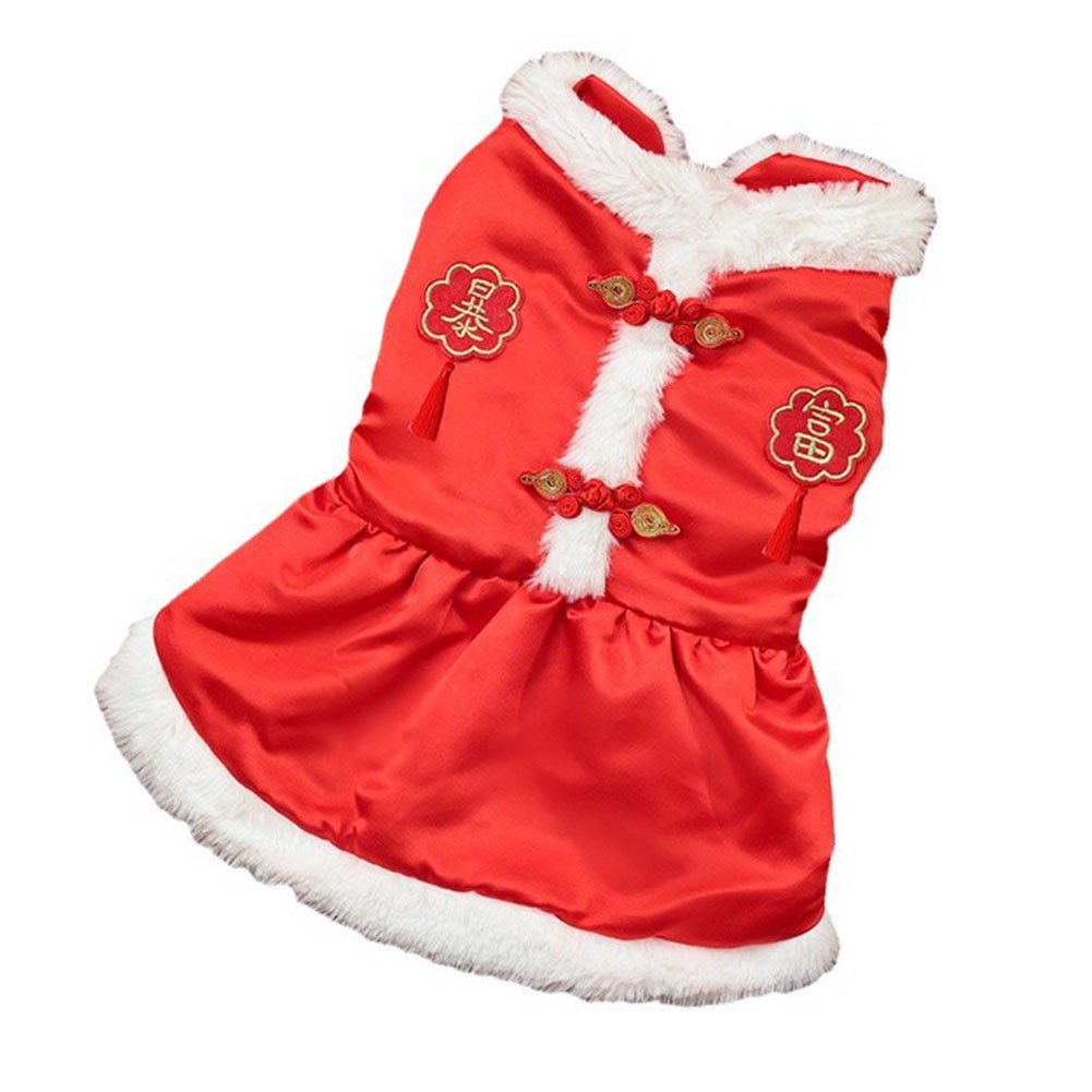 Dogs & Cats Cozy Red Tang Suit Suitable Attire for Holiday Events 2023 - Picture 20 of 32