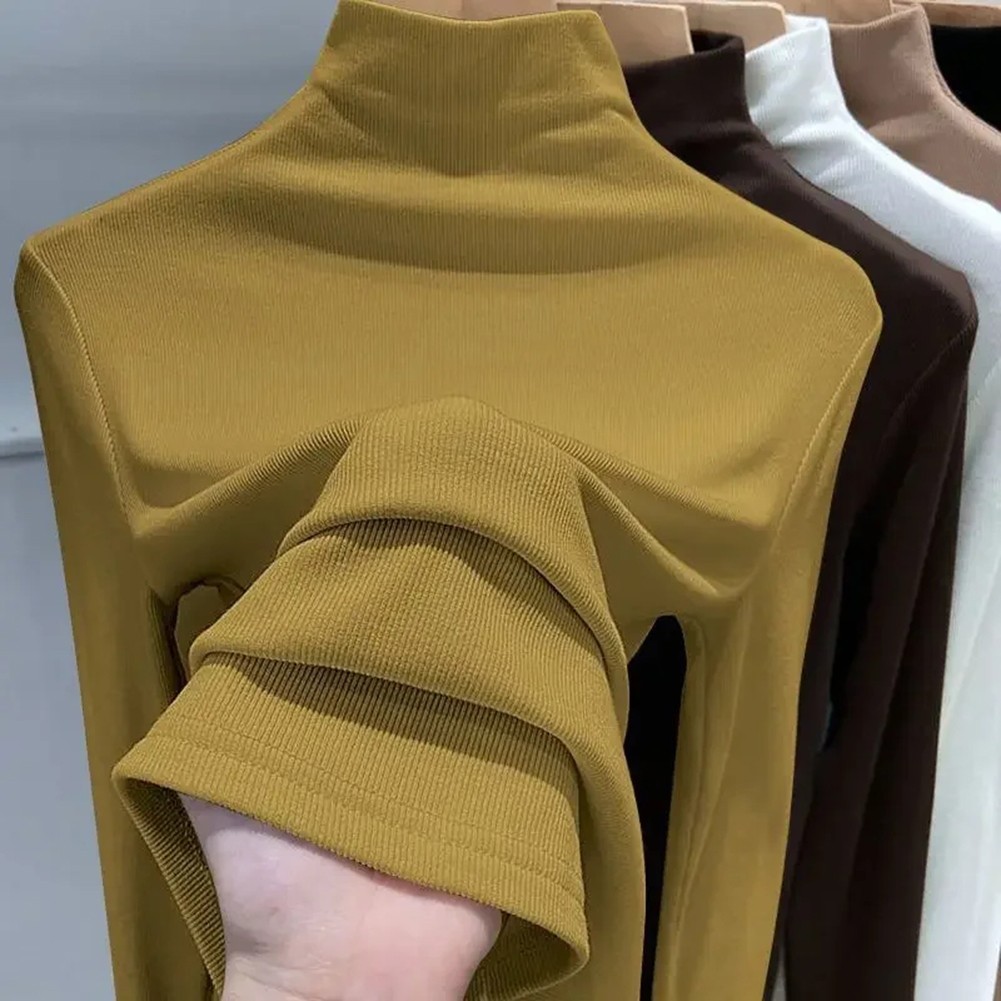 Comfortable Womens Long Sleeve Bottoming Shirt for Seasonal Wardrobe Essentials - Picture 14 of 14