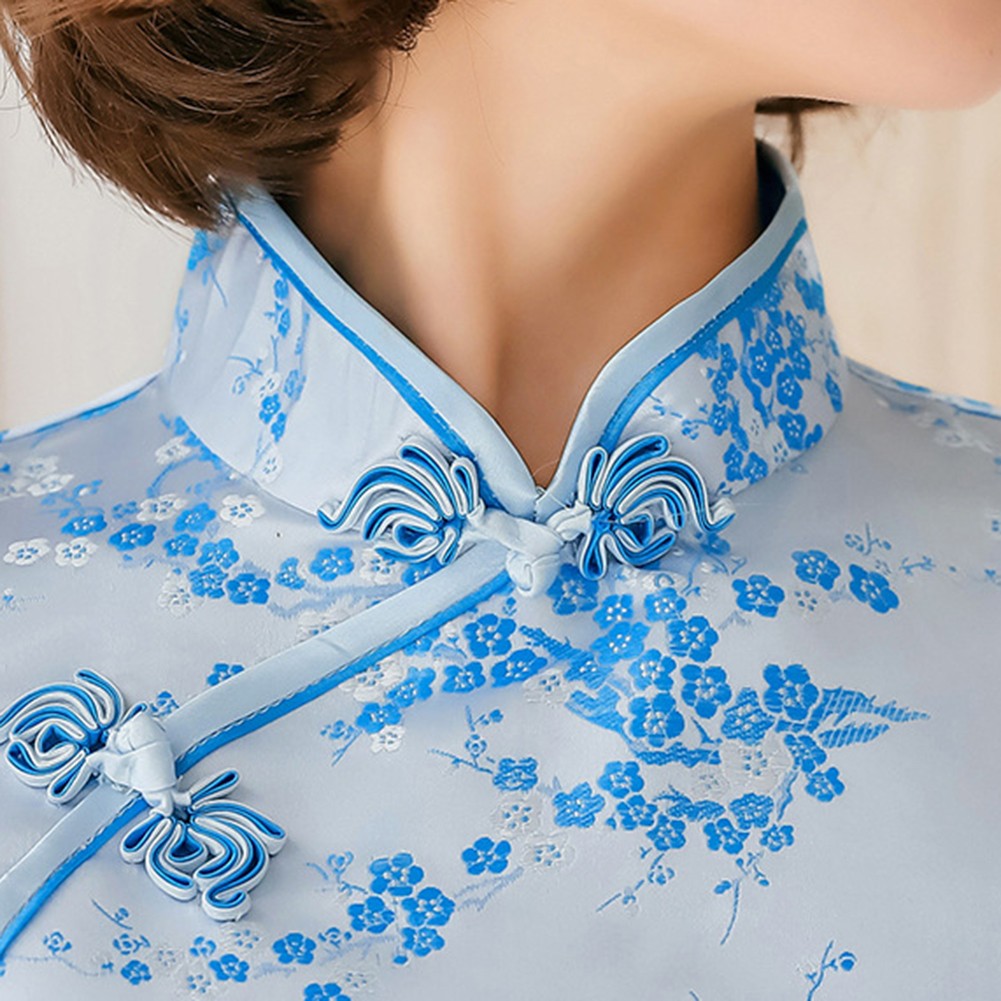 Fashionable Womens Short Cheongsam Dress Great for New Year Celebrations - Picture 14 of 36