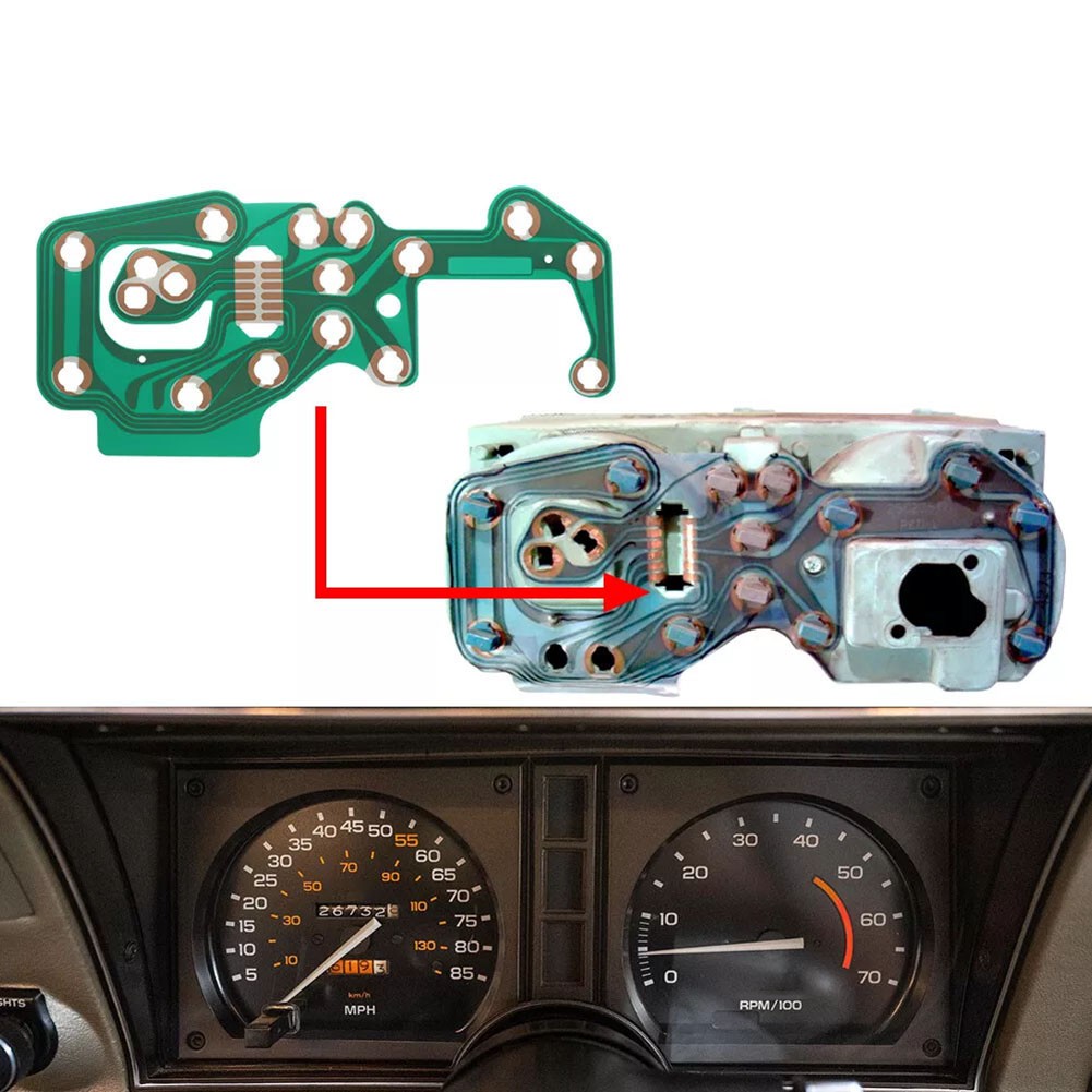 Speedometer & Tachometer Circuit Board for 1978 1982 For Corvette C3 Models - Picture 2 of 9