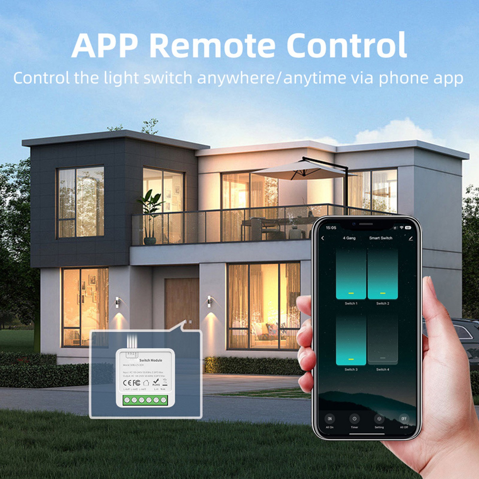 Light Automation Solution For Tuya For Smart Switch Module 10A Dual Gang - Picture 28 of 37