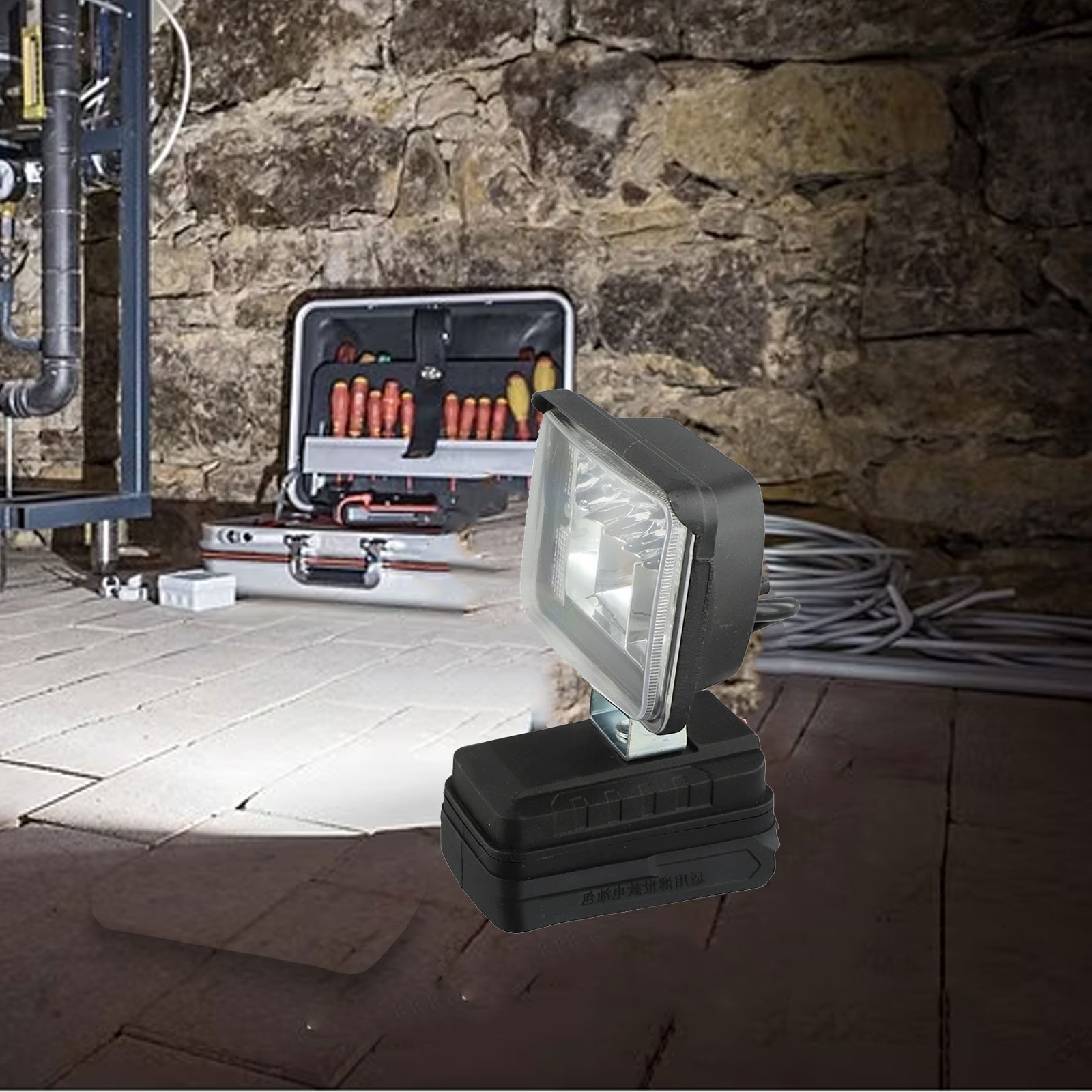 Effiziente Akku LED Arbeitsleuchte kompatibel mit für Bosch 18V Akkus - Bild 21 von 36