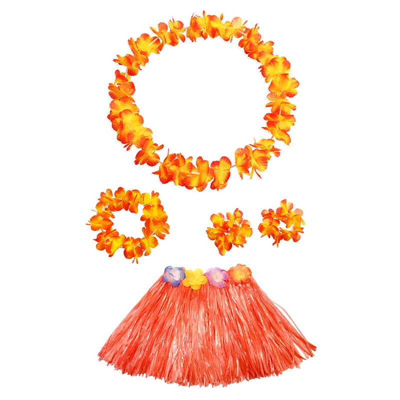 Stage Costumes Grass Skirt liquidation Hawaiian Holiday Lei Plastic Playing Garland