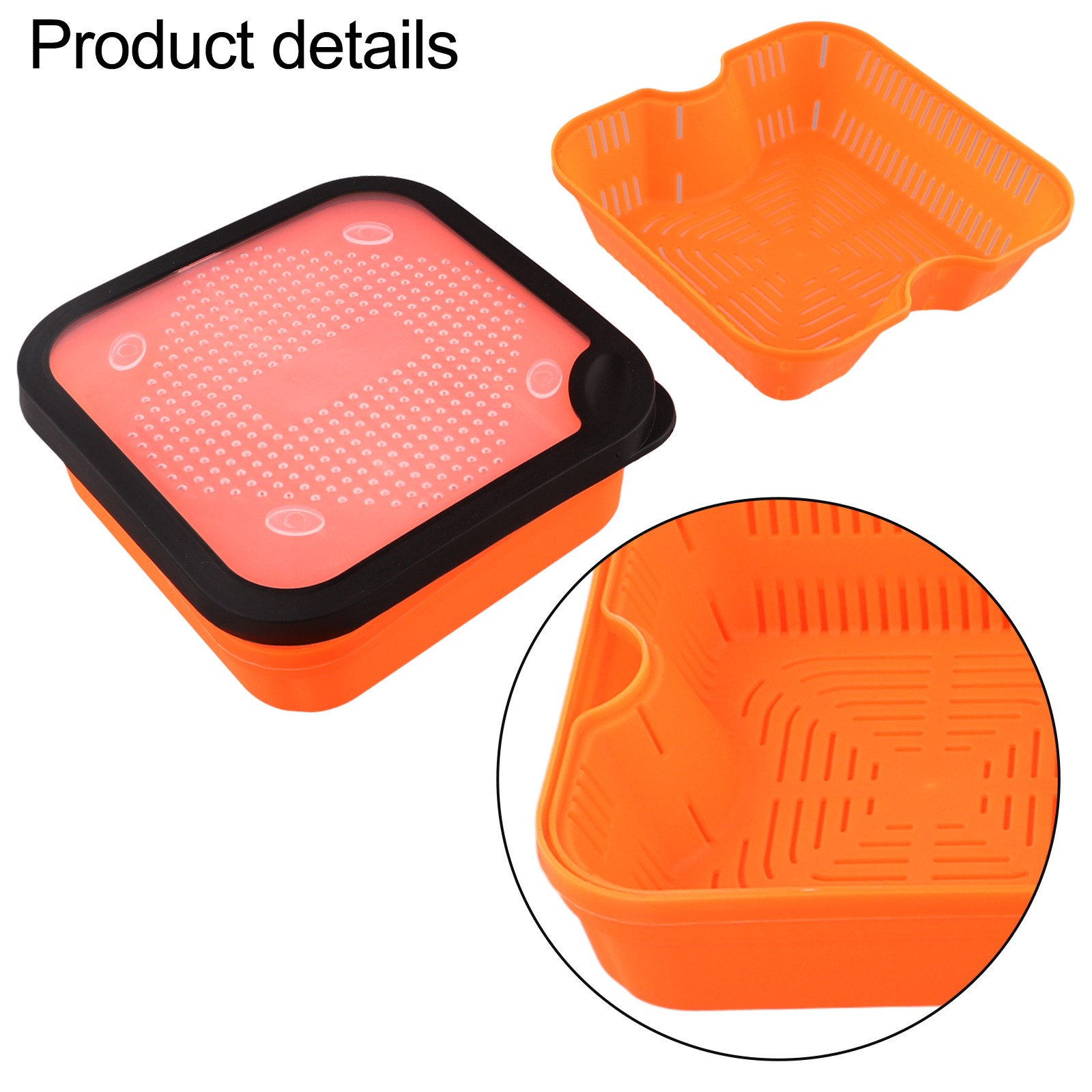 Effortless For draining Solution 2in1 Redworm Bait Box for Angling Needs