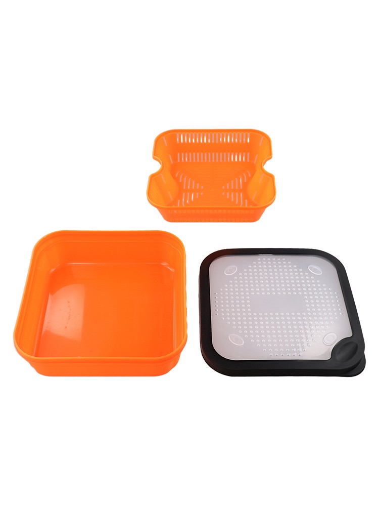 Effortless For draining Solution 2in1 Redworm Bait Box for Angling Needs