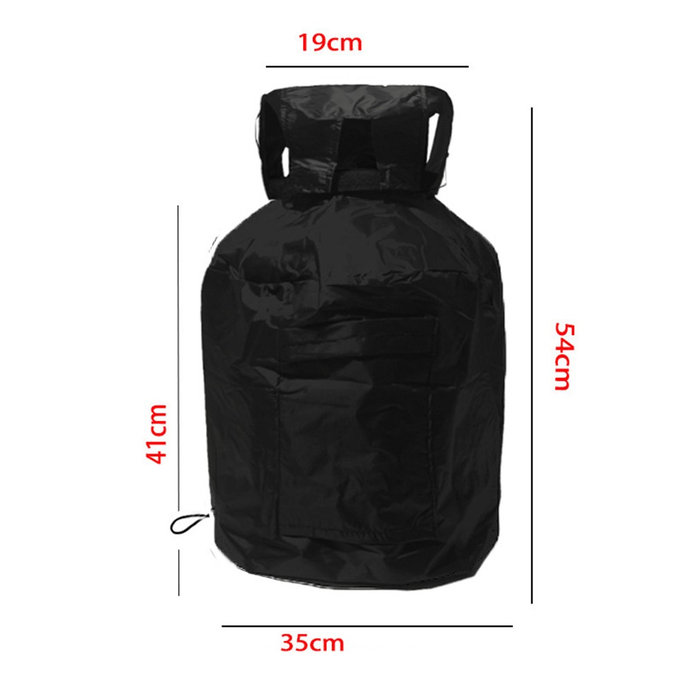 Portable Outdoor Cooking Accessory Propane Cylinder Covers in Black Gray - Picture 16 of 19