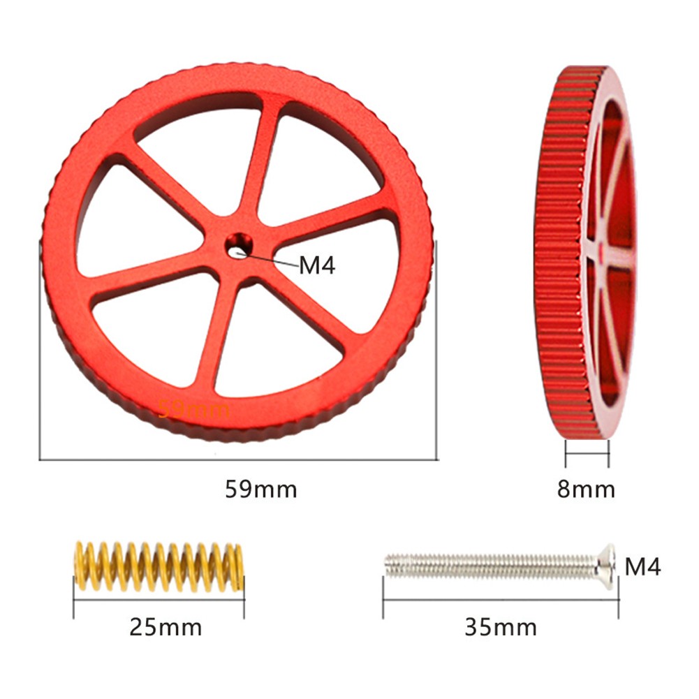 Sturdy Metal Spring Loaded Leveling Nuts Designed for Ender 3 Printers - Bild 8 von 10