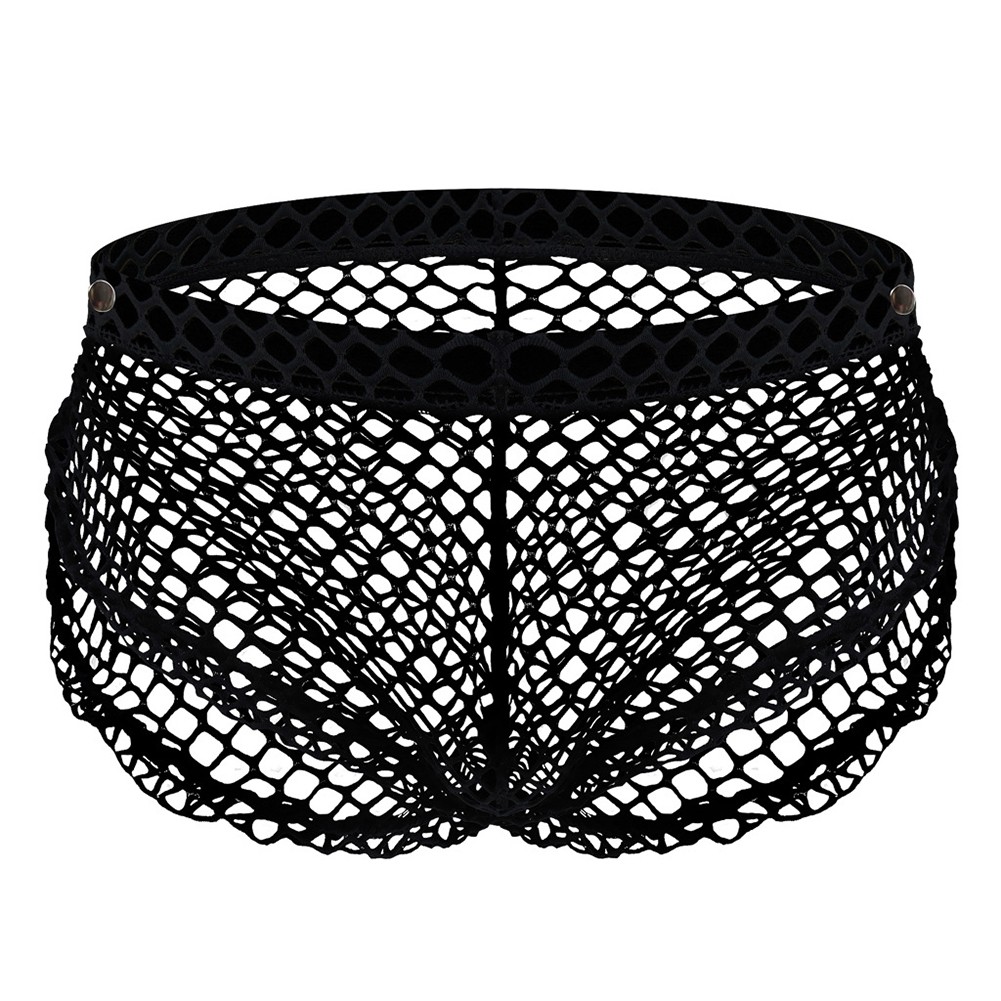 Sous vêtement résille homme classique taille basse style creux tendance pour un ajustem