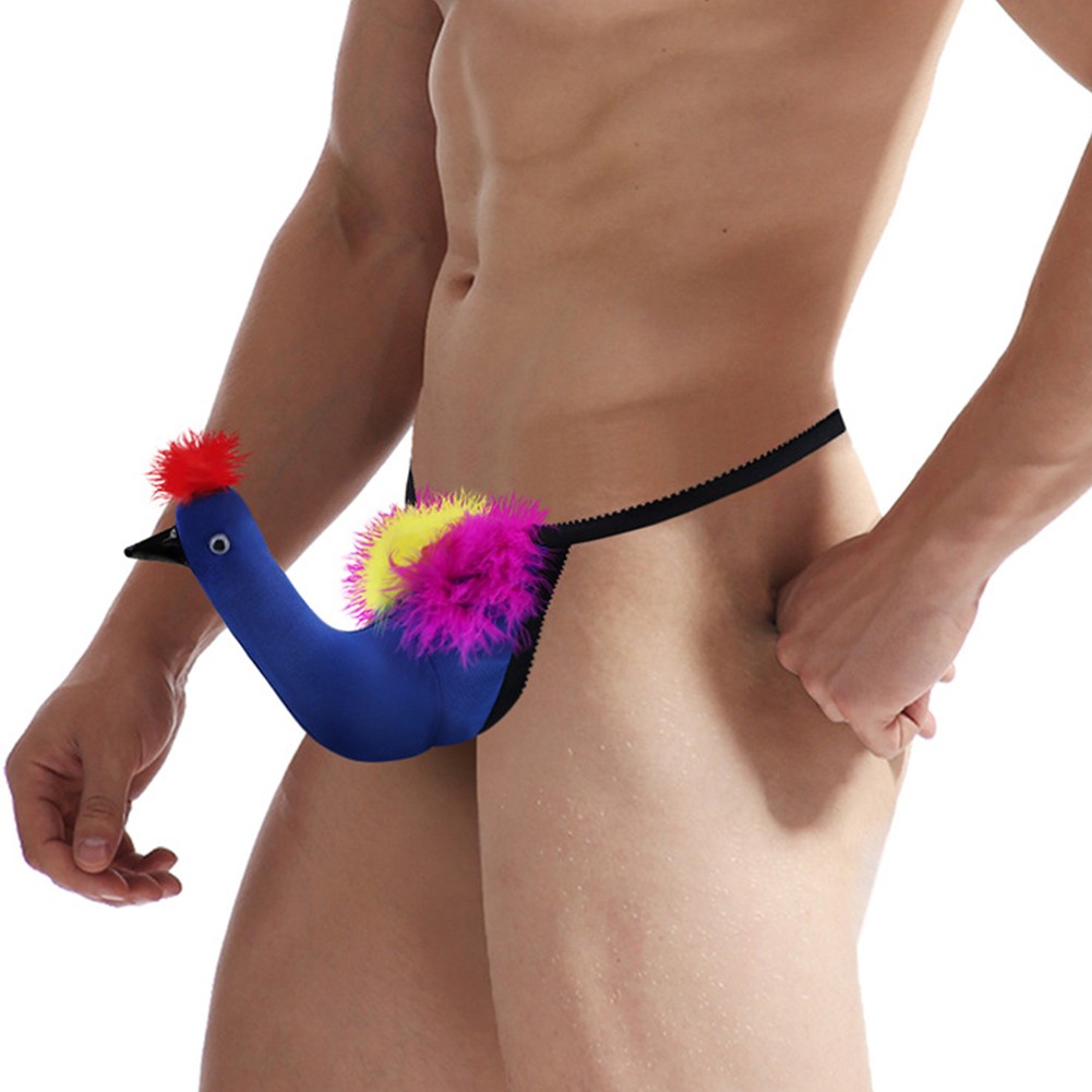 Einzigartige G String Unterhose für Herren mit schrulligem Big Bird Huhn Print - Photo 18/20