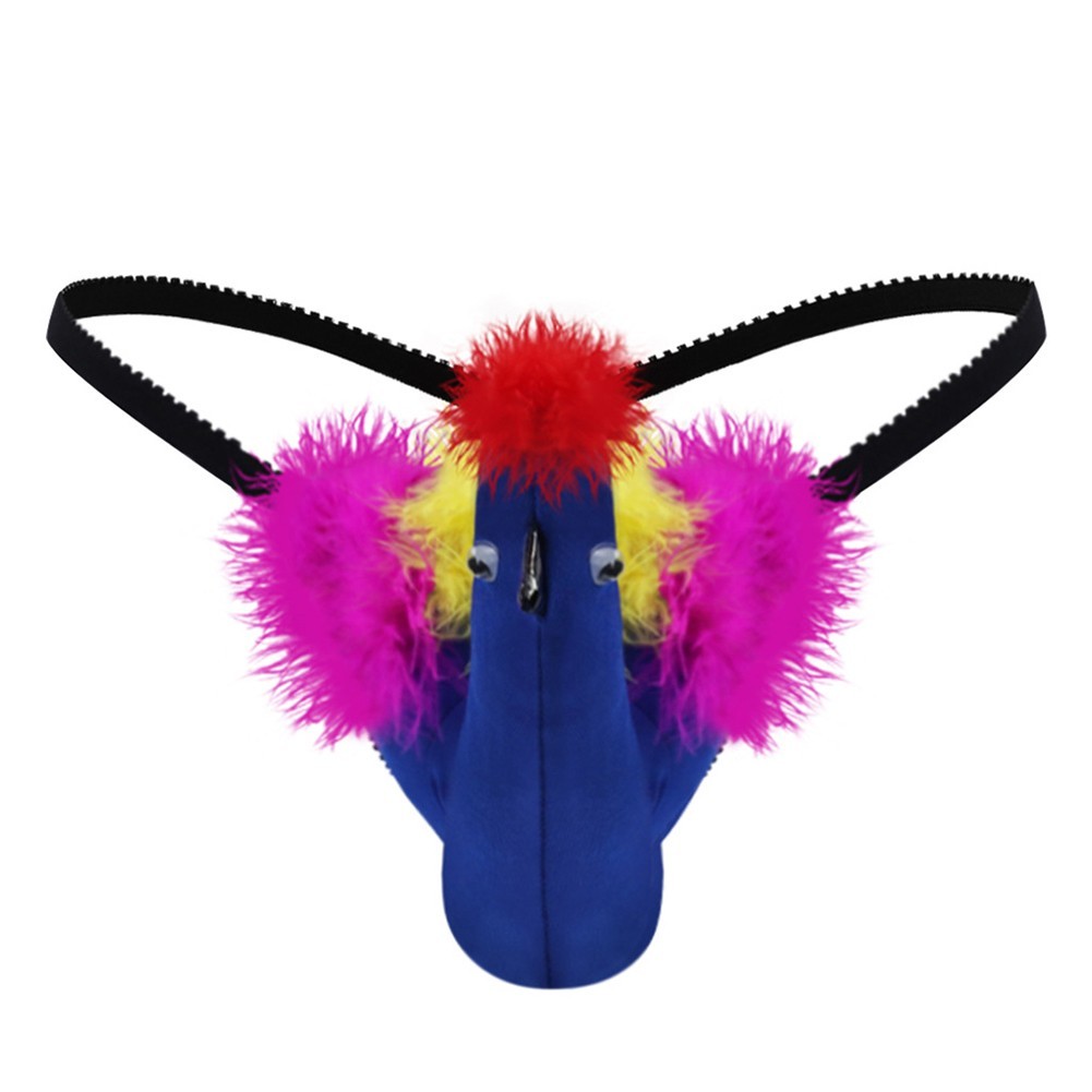 Einzigartige G String Unterhose für Herren mit schrulligem Big Bird Huhn Print - Photo 13/20