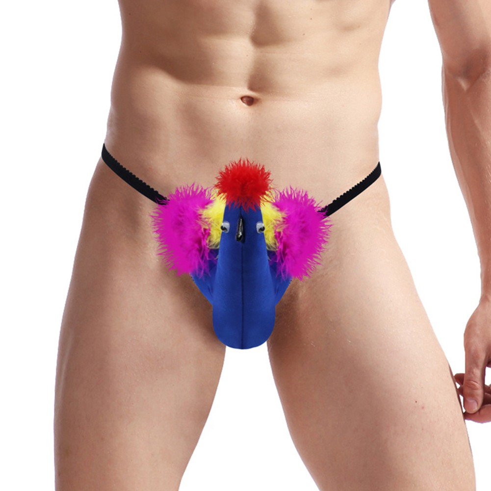 Einzigartige G String Unterhose für Herren mit schrulligem Big Bird Huhn Print - Photo 17/20