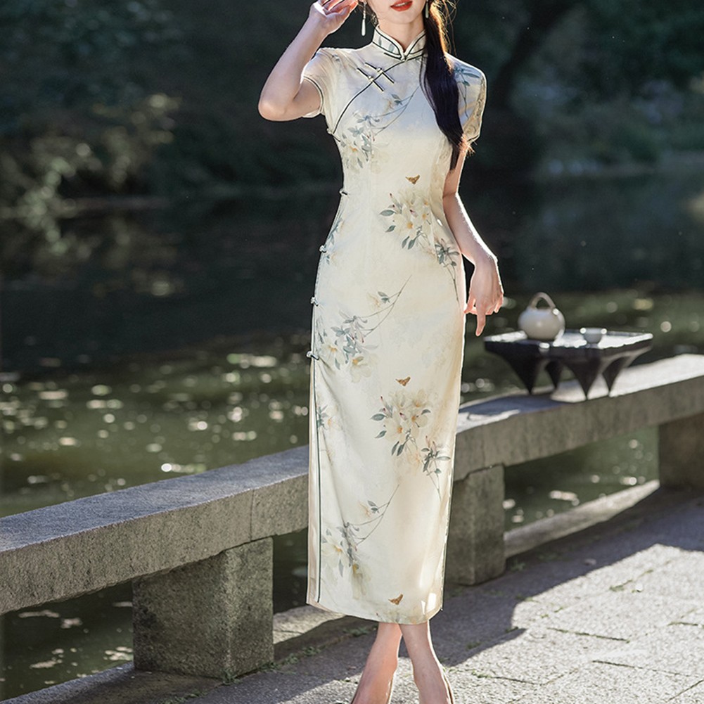 Innovative Chinese Style Slim Fit Cheongsam Dress For Fashion Forward Women - Picture 44 of 54