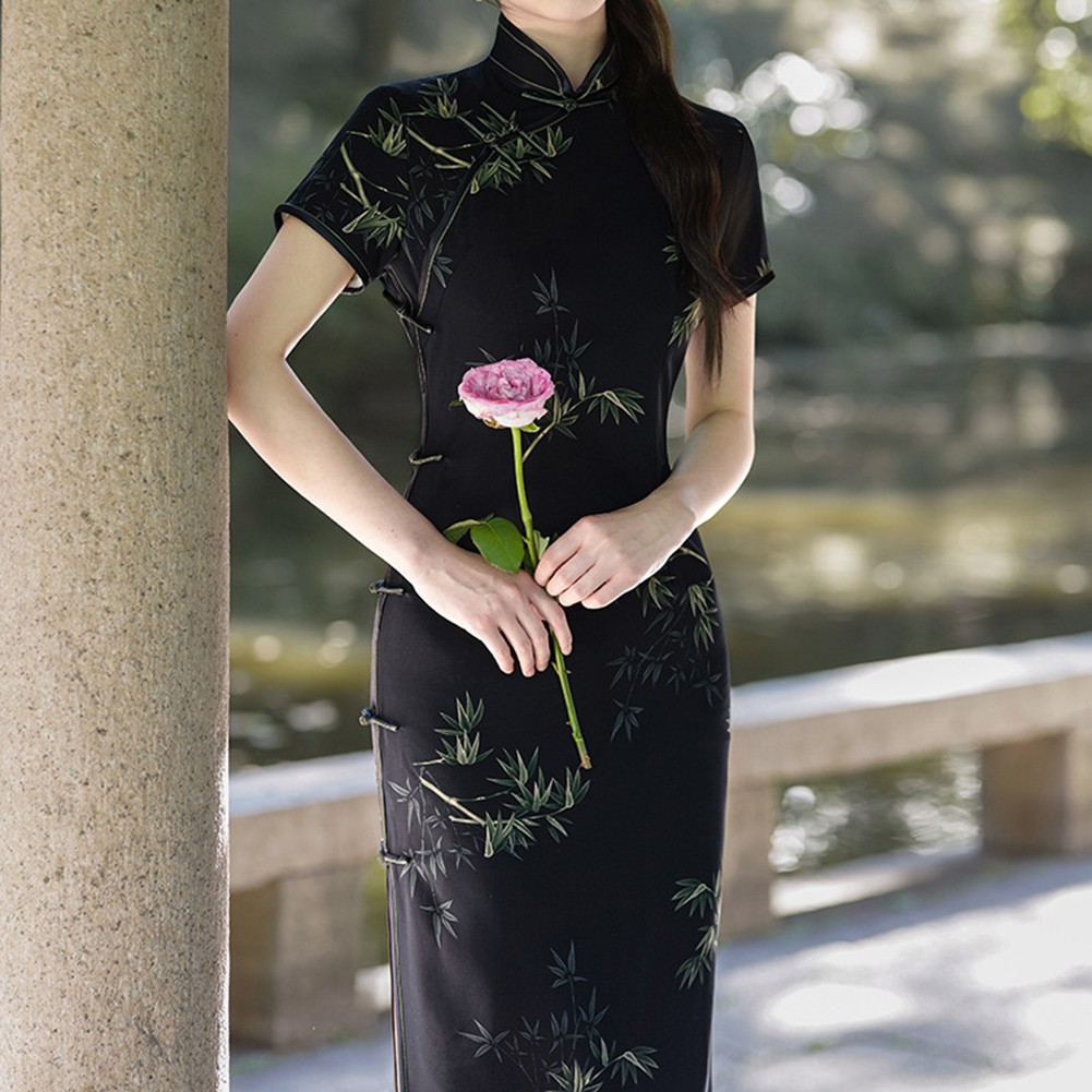 Innovative Chinese Style Slim Fit Cheongsam Dress For Fashion Forward Women - Picture 33 of 54