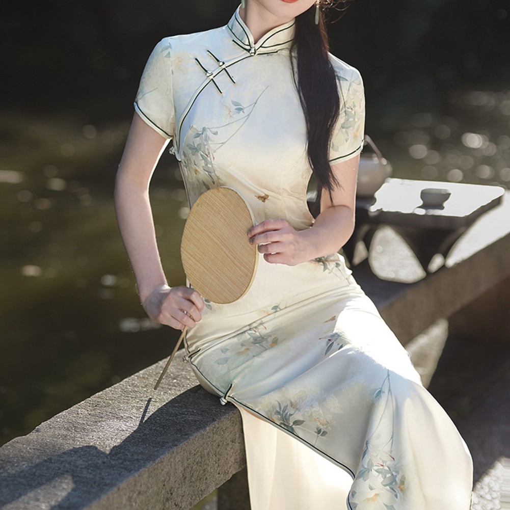 Innovative Chinese Style Slim Fit Cheongsam Dress For Fashion Forward Women - Picture 49 of 54