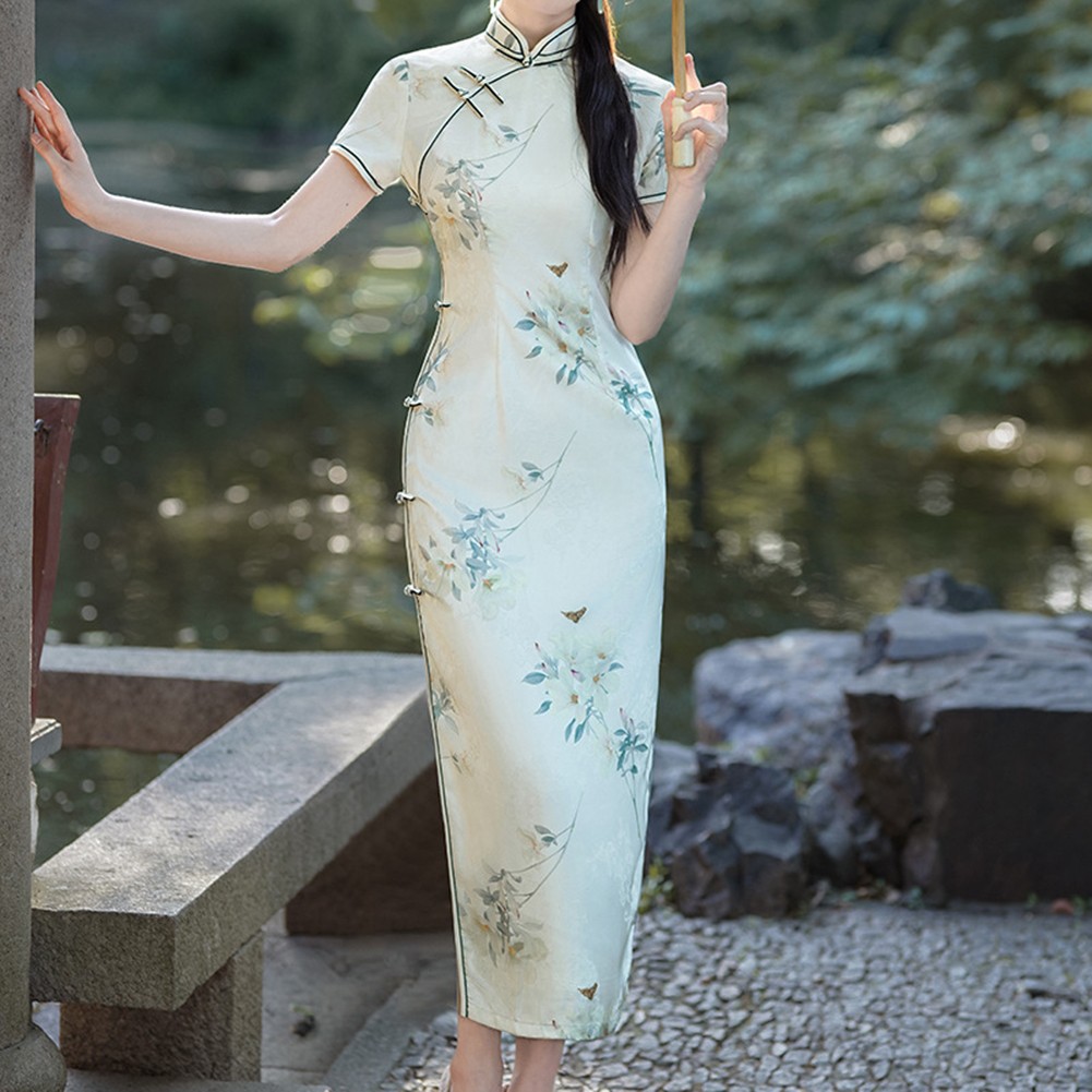 Innovative Chinese Style Slim Fit Cheongsam Dress For Fashion Forward Women - Picture 48 of 54