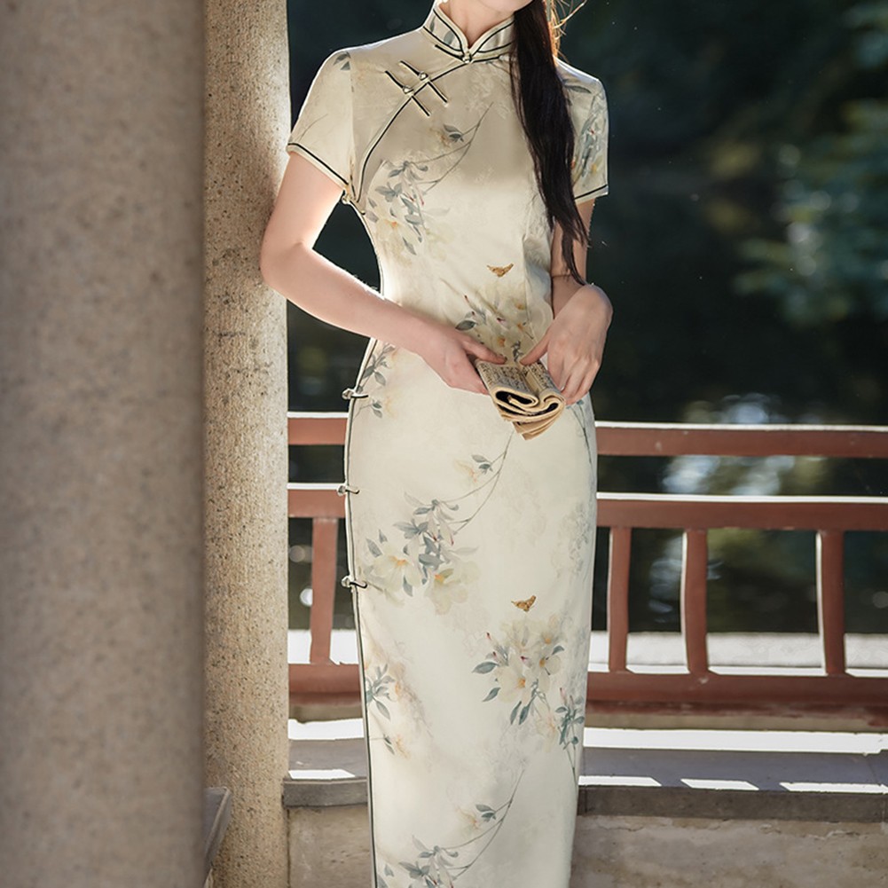 Innovative Chinese Style Slim Fit Cheongsam Dress For Fashion Forward Women - Picture 47 of 54