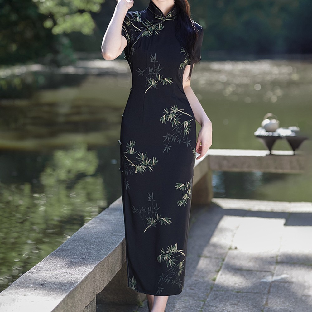 Innovative Chinese Style Slim Fit Cheongsam Dress For Fashion Forward Women - Picture 29 of 54