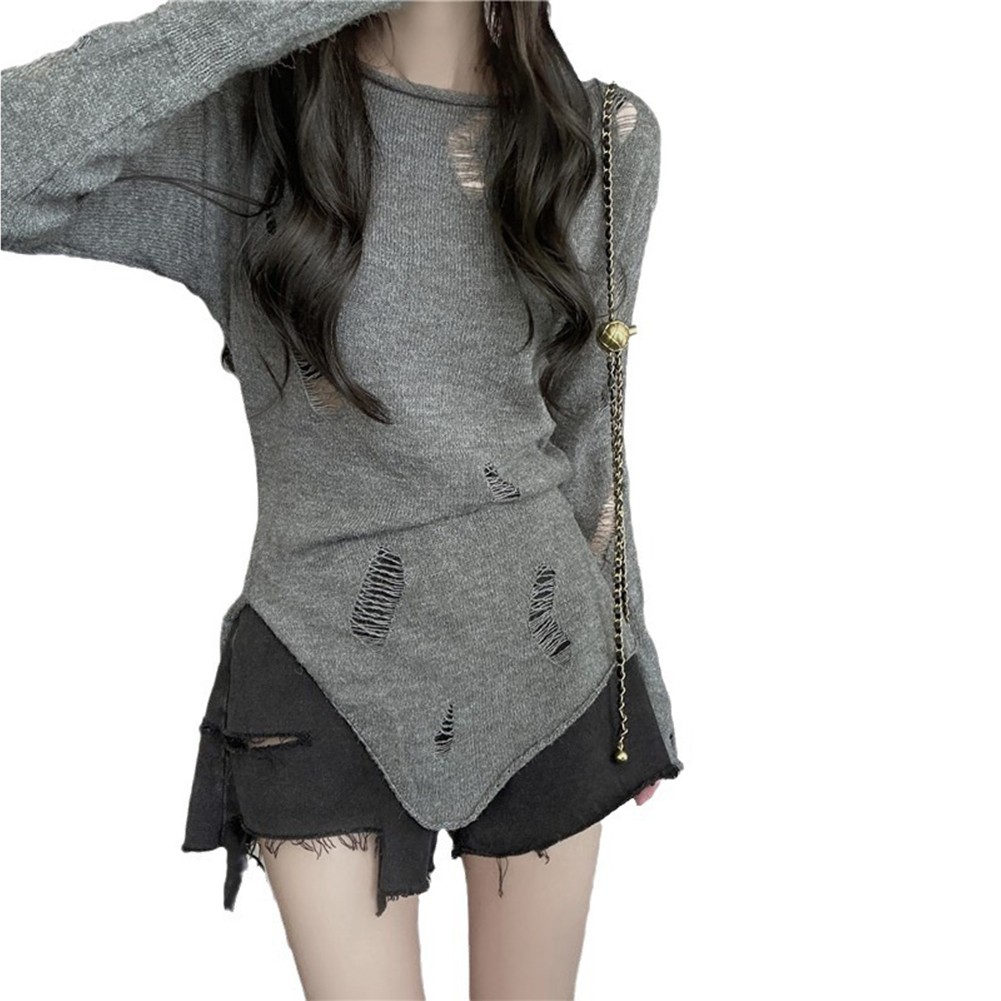 Stylish Womens Slim Fit Thin Sweater with Long Sleeves for Casual Look - Picture 17 of 21
