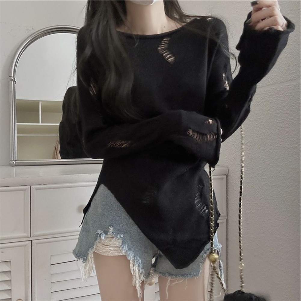 Stylish Womens Slim Fit Thin Sweater with Long Sleeves for Casual Look - Picture 20 of 21