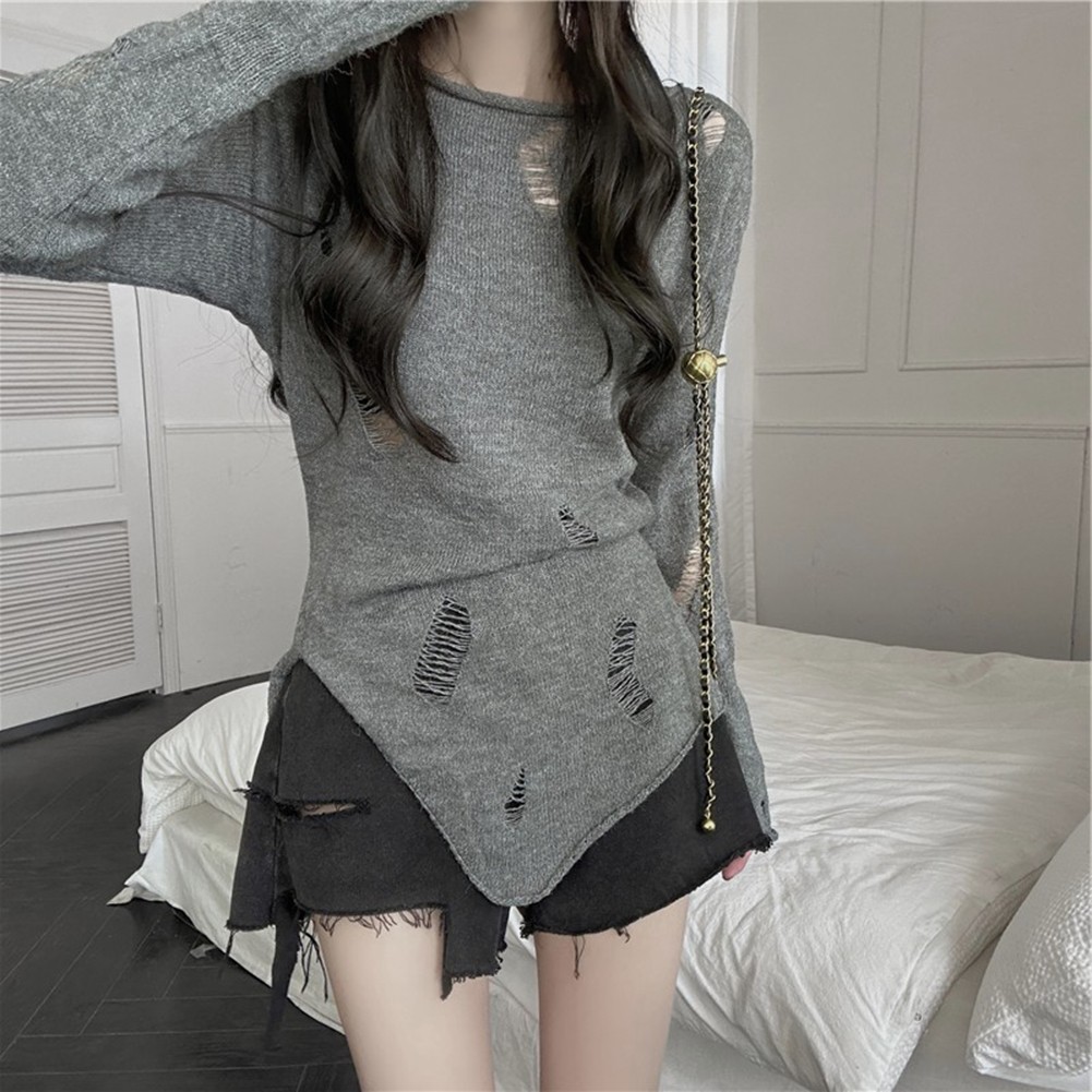 Stylish Womens Slim Fit Thin Sweater with Long Sleeves for Casual Look - Picture 14 of 21