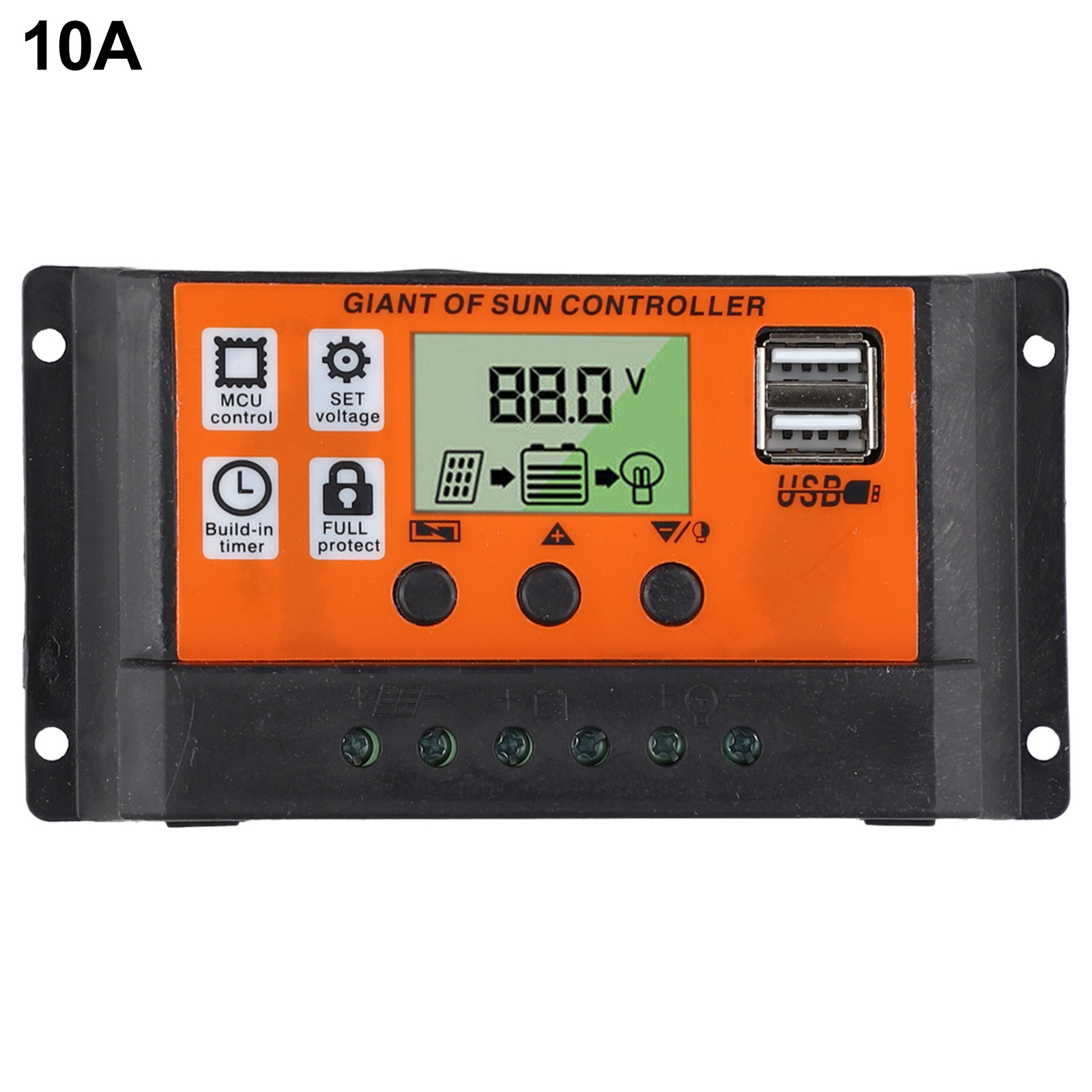 MPPT For PWM Solar Charge Controller Solar Panel Battery Regulator Dual USB Port