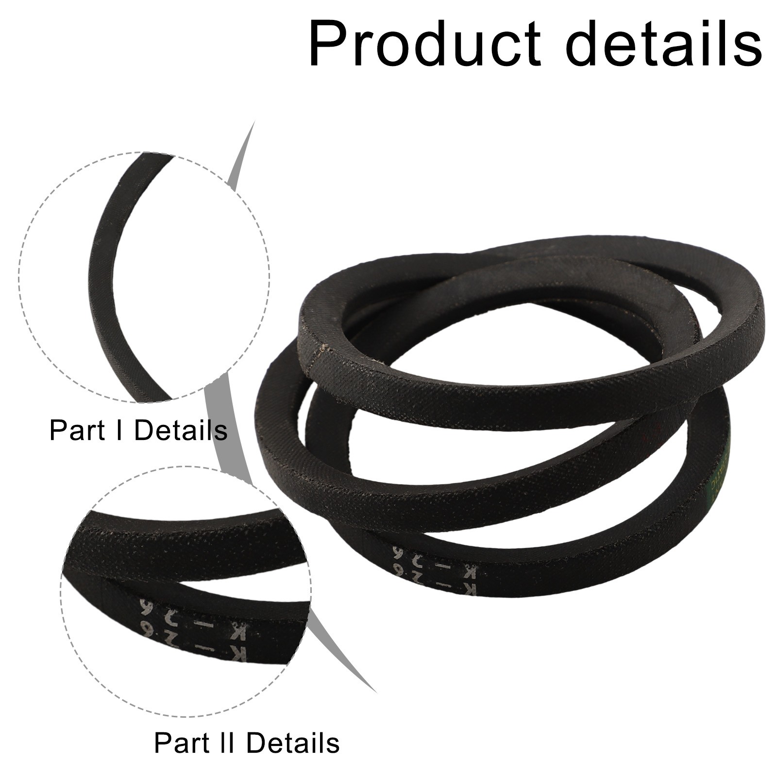 Long for service Life K26 Rubber Replacement Belt for 8 Drill Press 1PCS