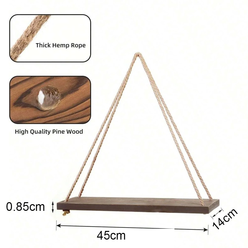 Aesthetic Appeal Meets Functionality Wooden Floating Shelf Set Up Easily
