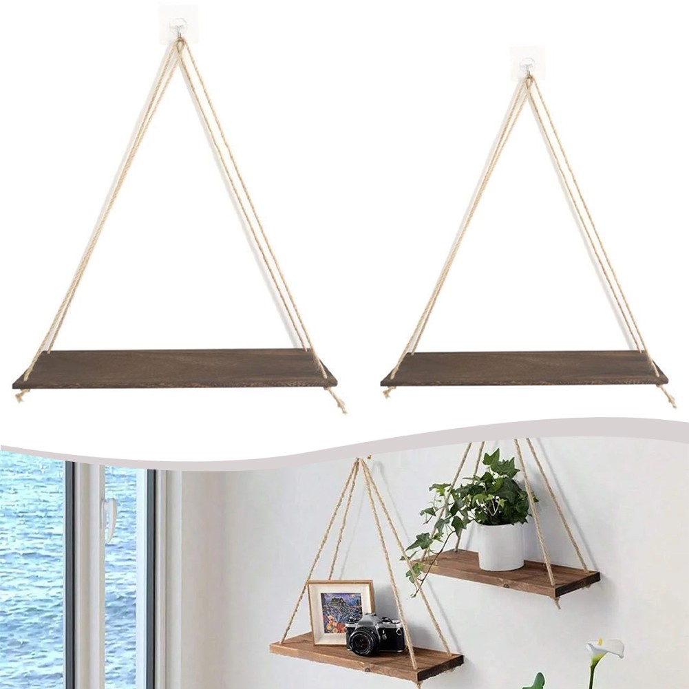 Aesthetic Appeal Meets Functionality Wooden Floating Shelf Set Up Easily