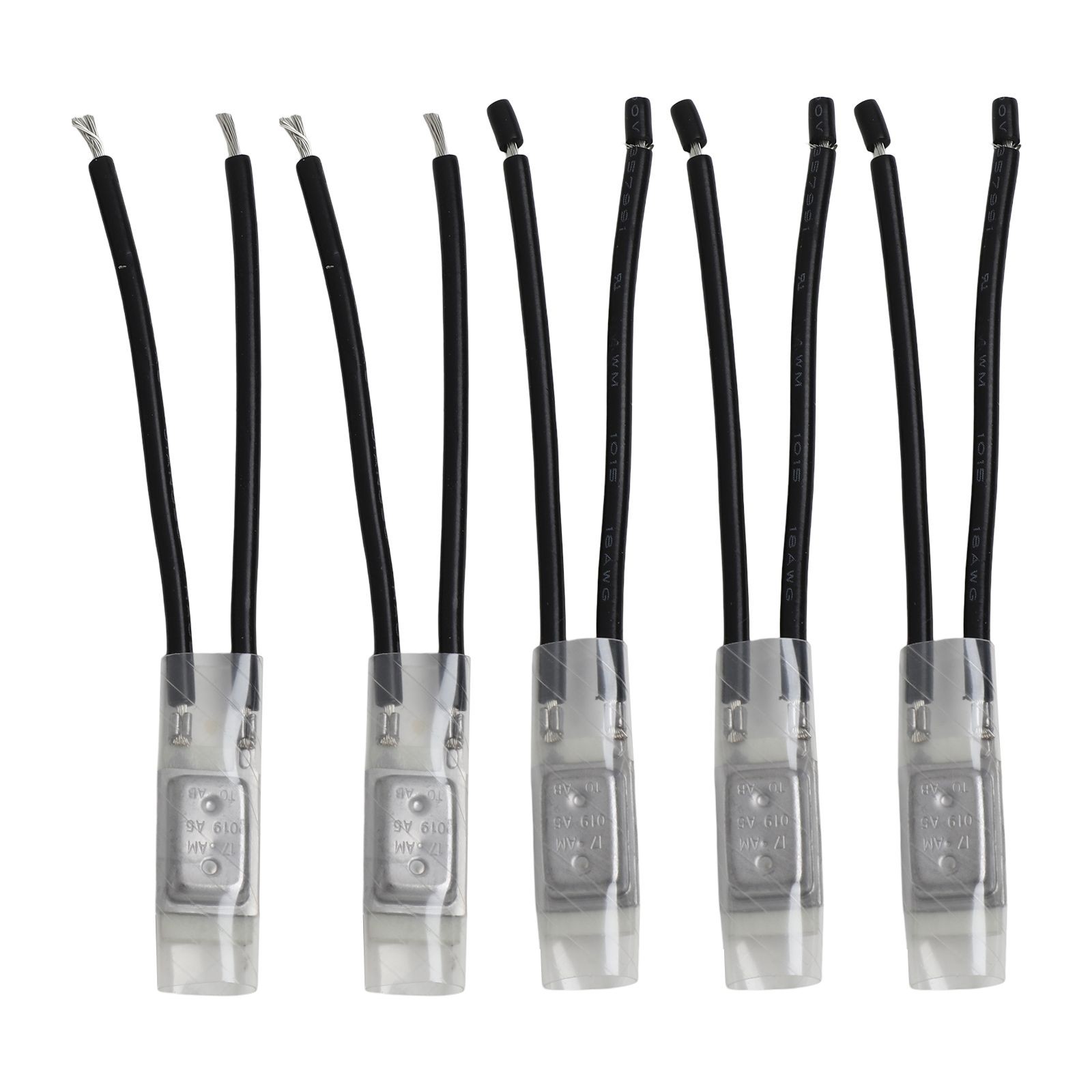 Bimetallic Strip Thermal Protectors 5pcs Normally Closed Temperature Switches - Picture 14 of 80