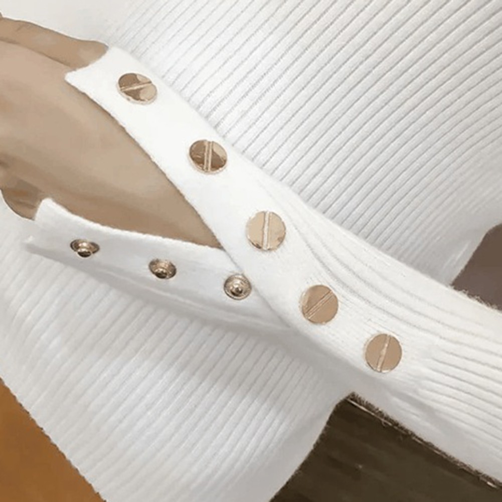 Stylish Long Sleeve Knitted Tops for Women Autumn and Winter Essentials - Picture 14 of 36