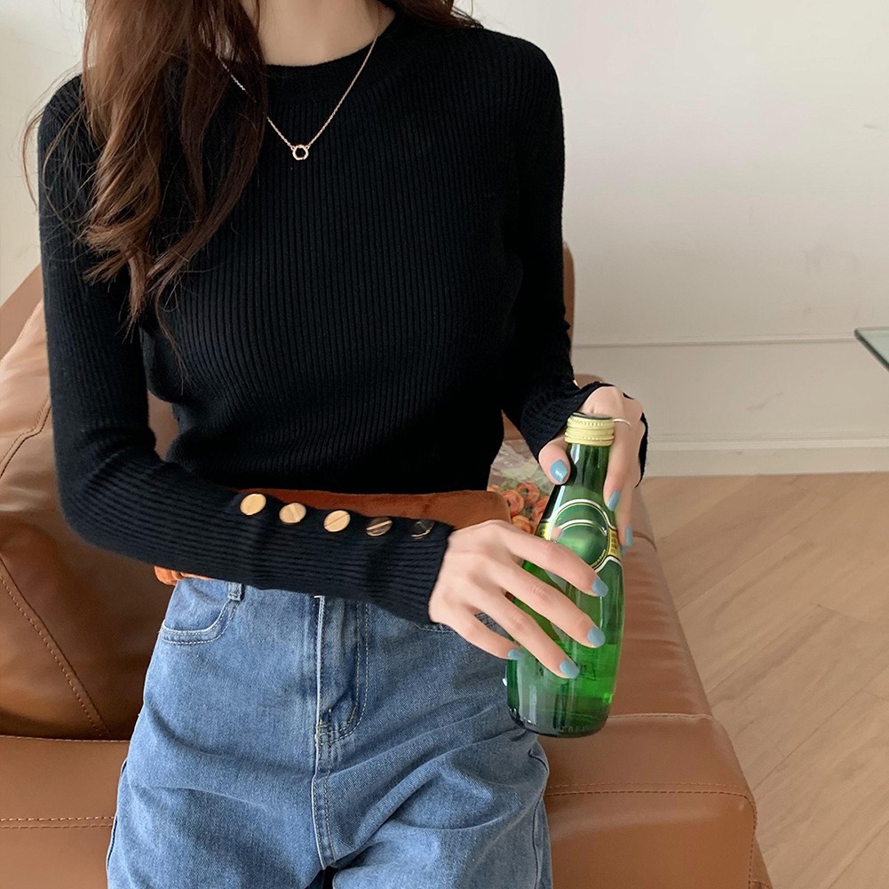 Stylish Long Sleeve Knitted Tops for Women Autumn and Winter Essentials - Picture 36 of 36