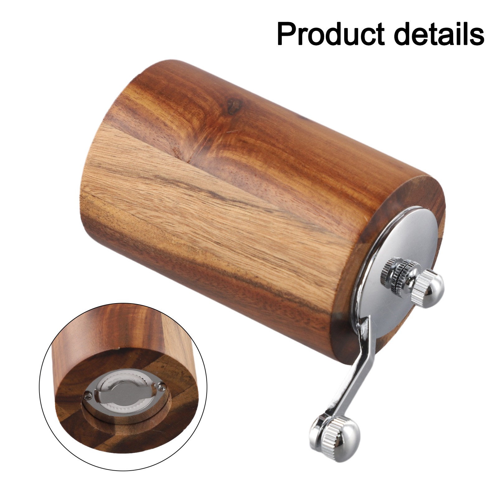 Hochleistungs Manuelle Salz- und Pfeffermühle aus Holz zum Kaffeegewürz - Bild 23 von 27