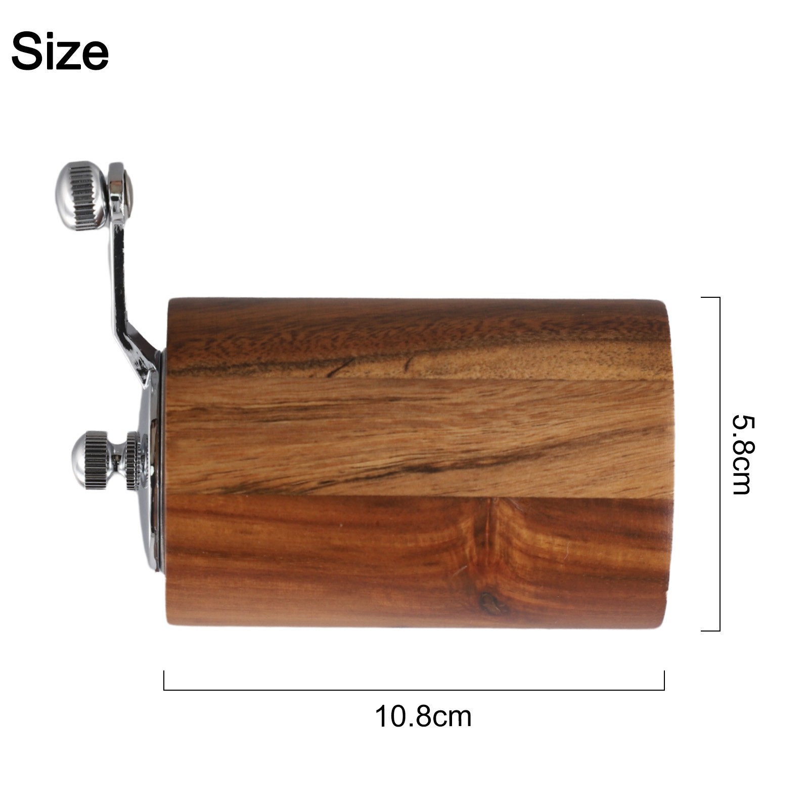 Hochleistungs Manuelle Salz- und Pfeffermühle aus Holz zum Kaffeegewürz - Bild 24 von 27