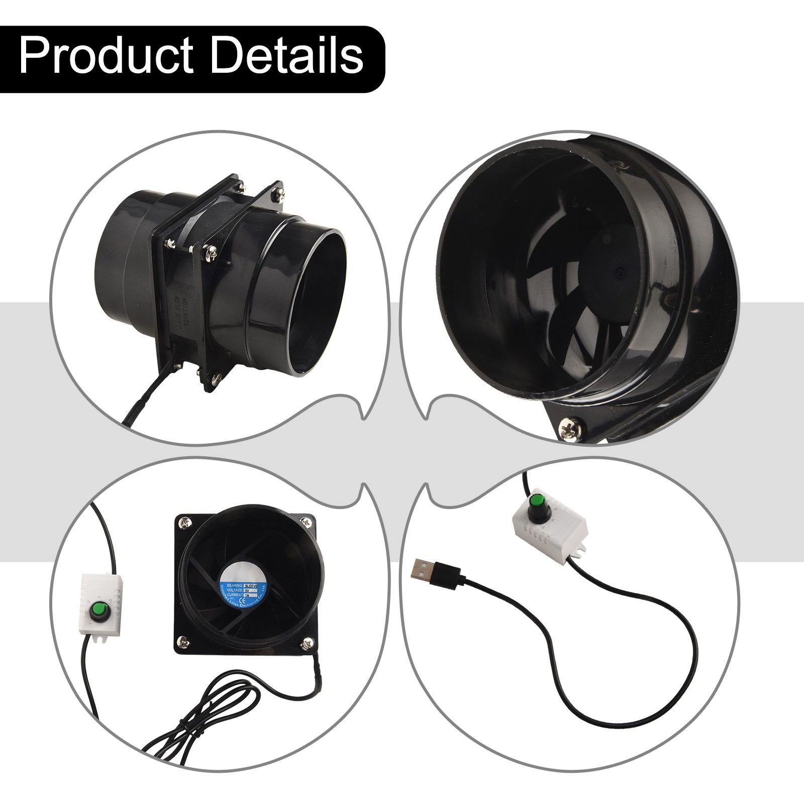 Stylish Air Ventilation Fan with Noise Reducing Design for Sheds and Kitchens - Bild 27 von 56