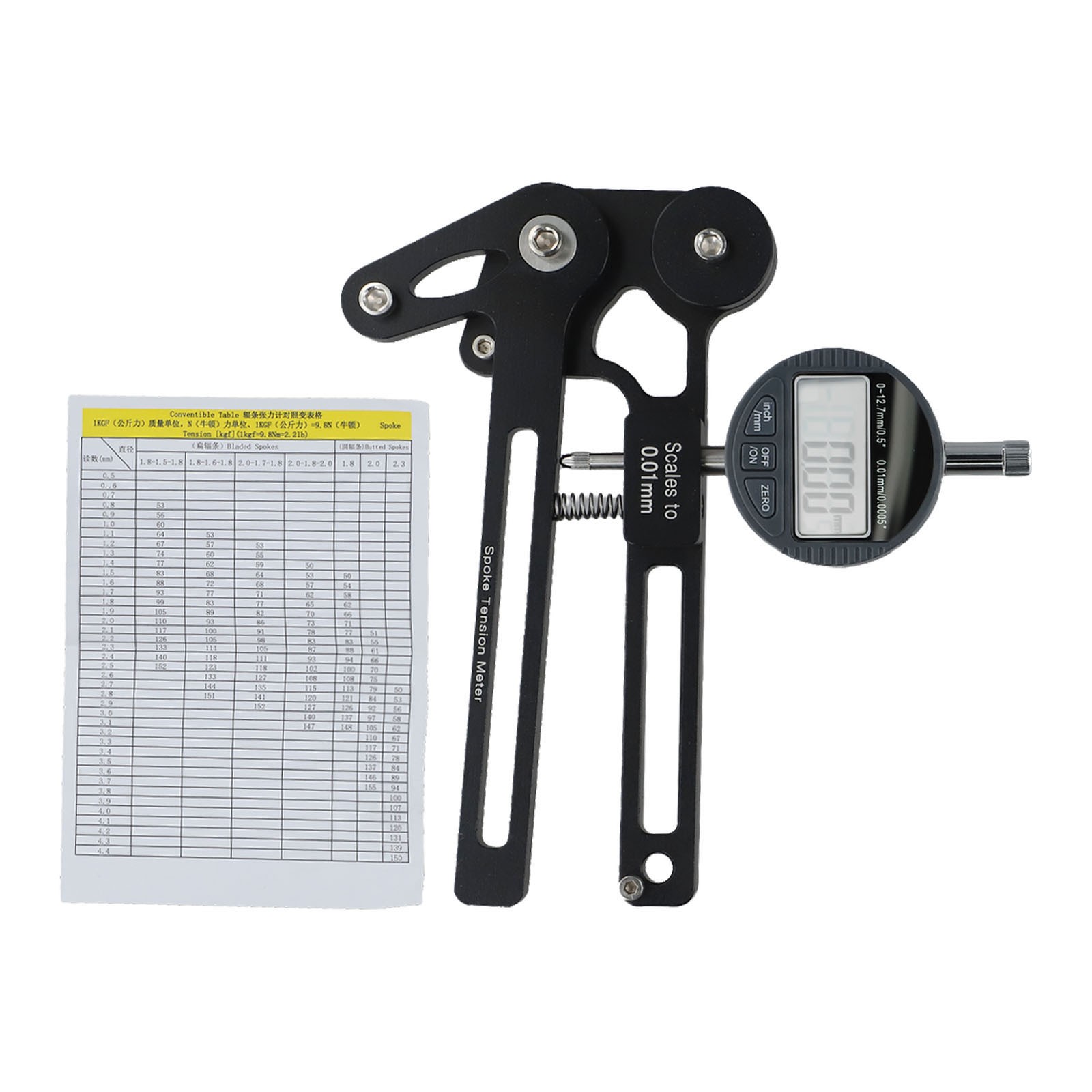 Essential Fahrrad Rad Speichen Spannungsmesser Werkzeug rot mechanisch 26 29 Rä - Bild 23 von 27