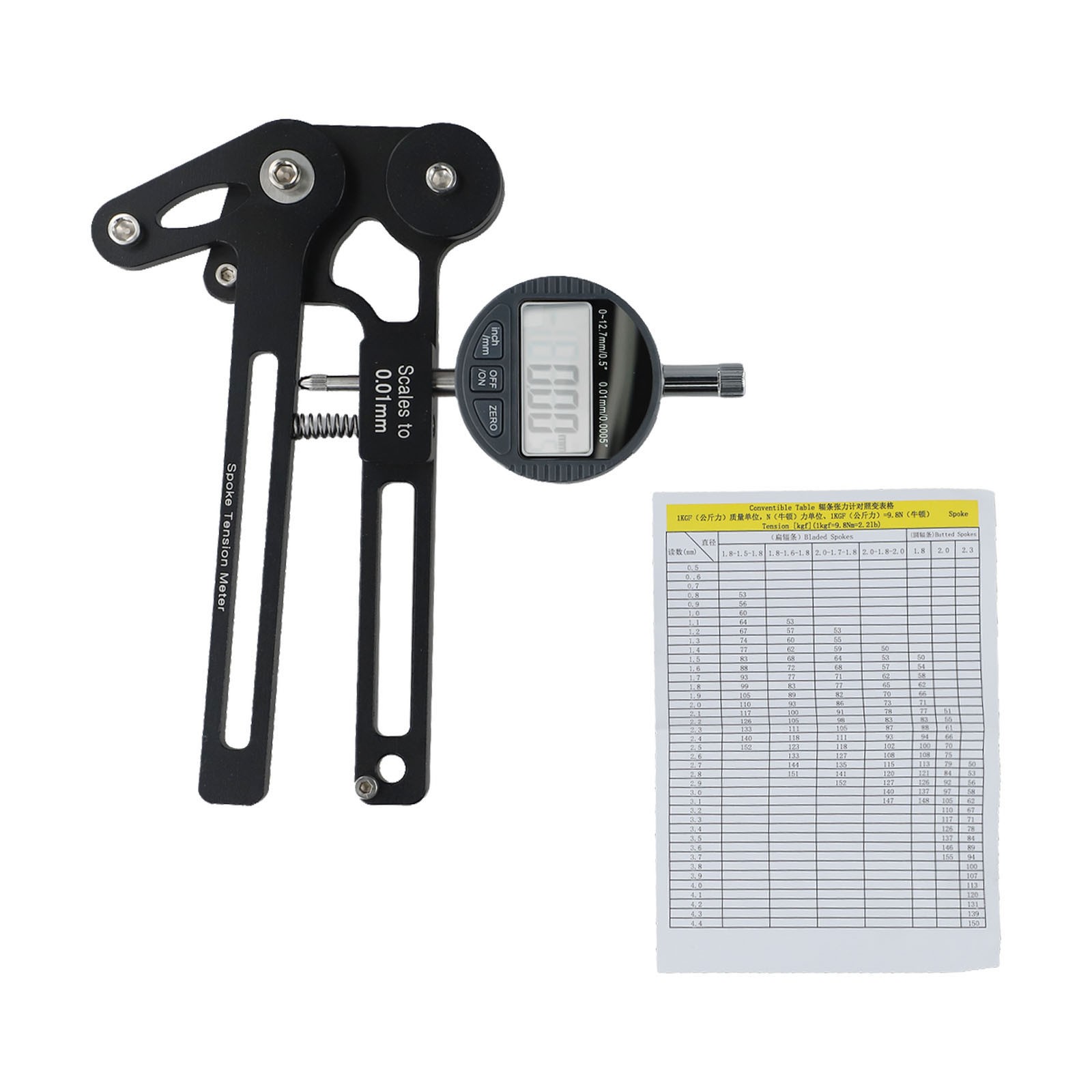Essential Fahrrad Rad Speichen Spannungsmesser Werkzeug rot mechanisch 26 29 Rä - Bild 15 von 27