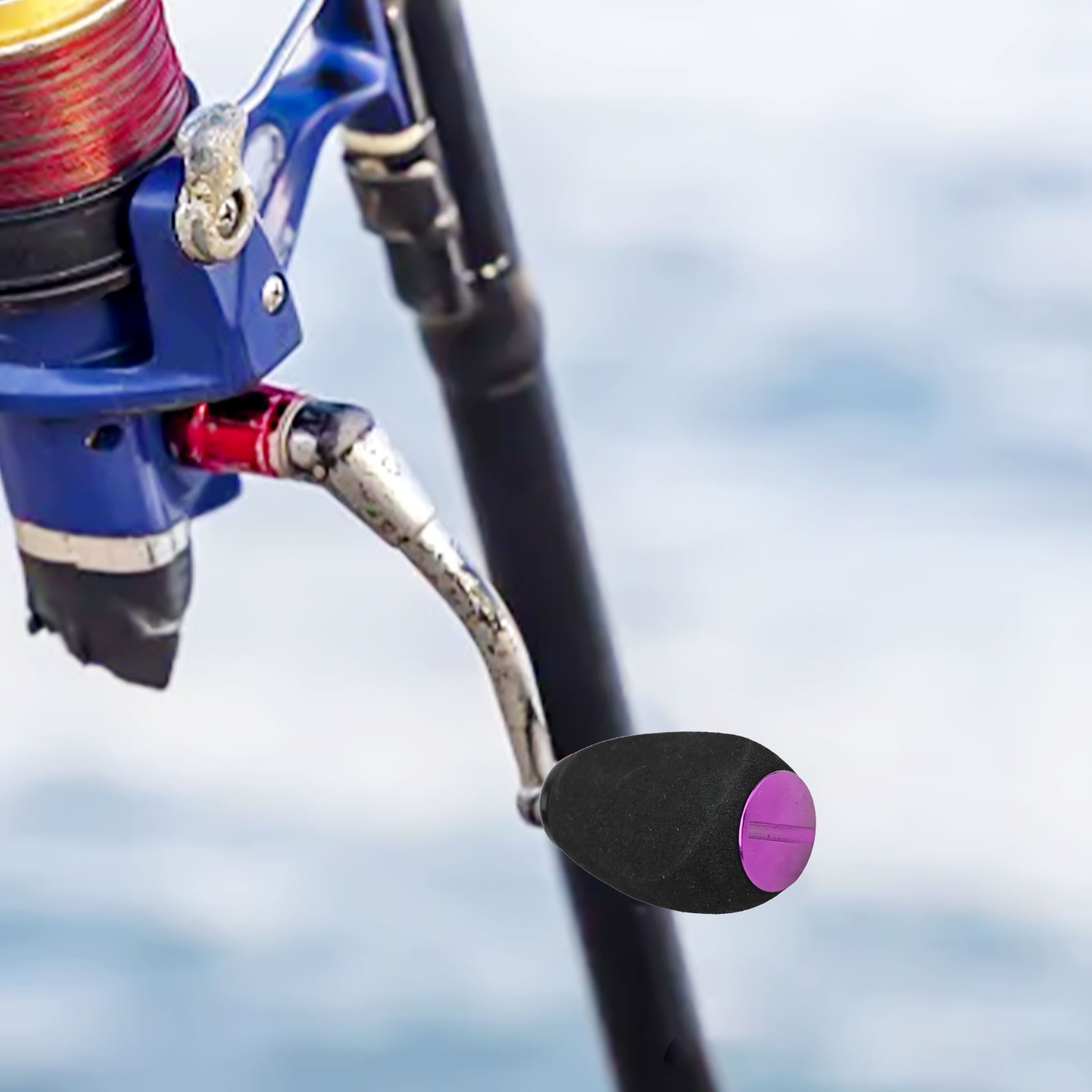 Mango de carrete de fundición EVA diseño ergonómico ligero pesca al aire libre - Imagen 35 de 56