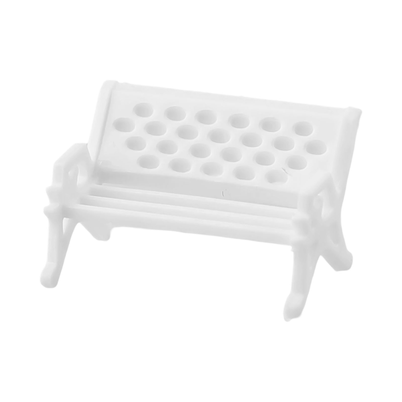 Model Bench Chair Model Train Park Layout White Benches Environmentally Friendly