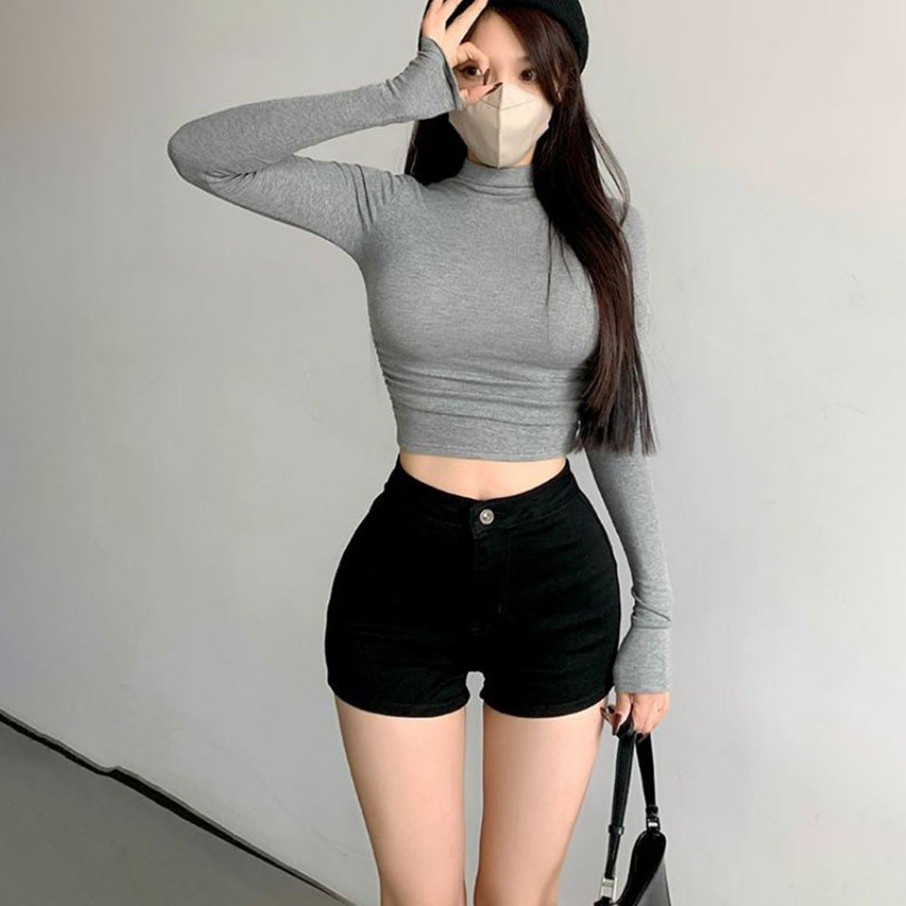 Everyday Essential Womens Ribbed Knit Long Sleeve Shirt in Various Shades - Picture 22 of 28