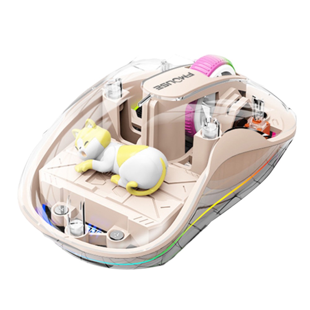 M333 Kabellose Transparente Maus Ergonomisch Wiederaufladbar Silent Click Design - Bild 19 von 20