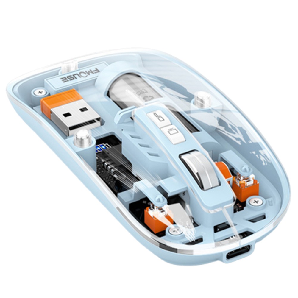 M233 Wireless Mouse Lightweight Rechargeable and Stylishly Transparent - Picture 6 of 15