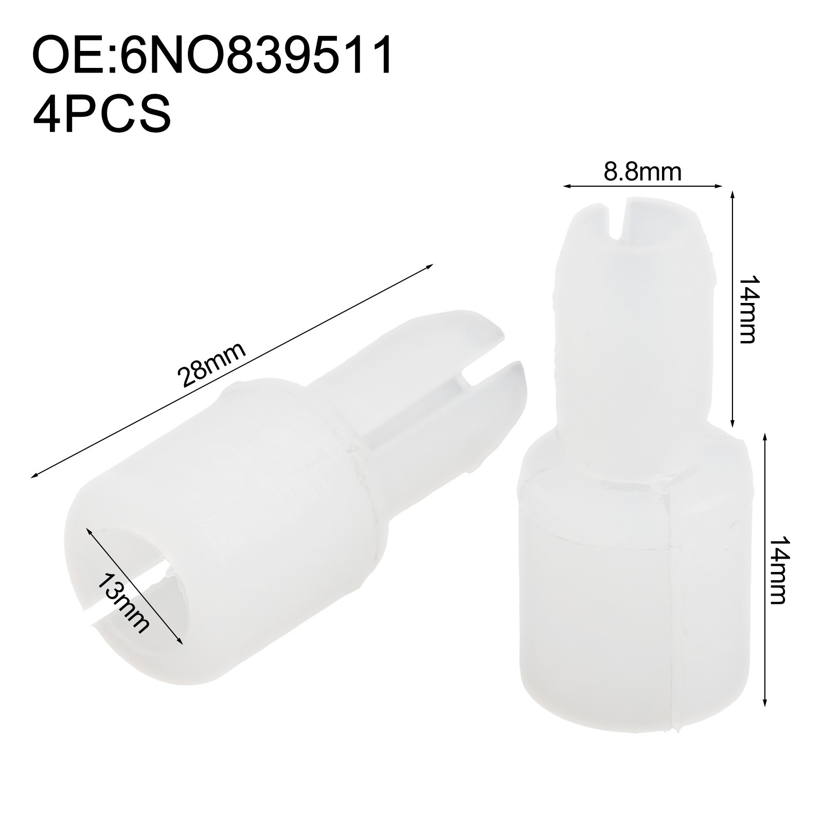 Quick and Effortless Installation Movable Door Window Glass Pin 6N0839511