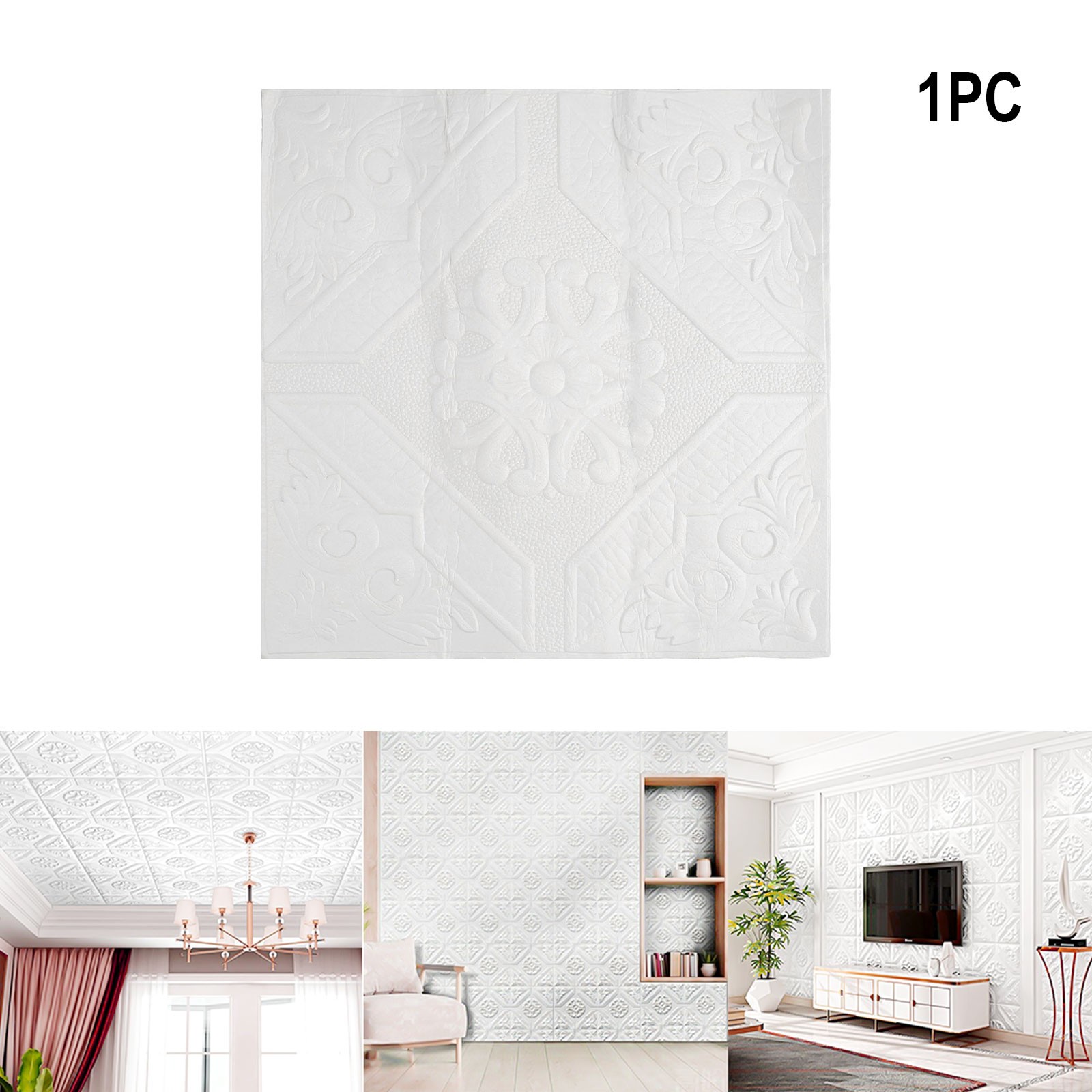 1/10* - 3D Weichschaum Ziegel Textur Muster Effekt Wandaufkleber Wanddeko 35cm - Bild 15 von 36