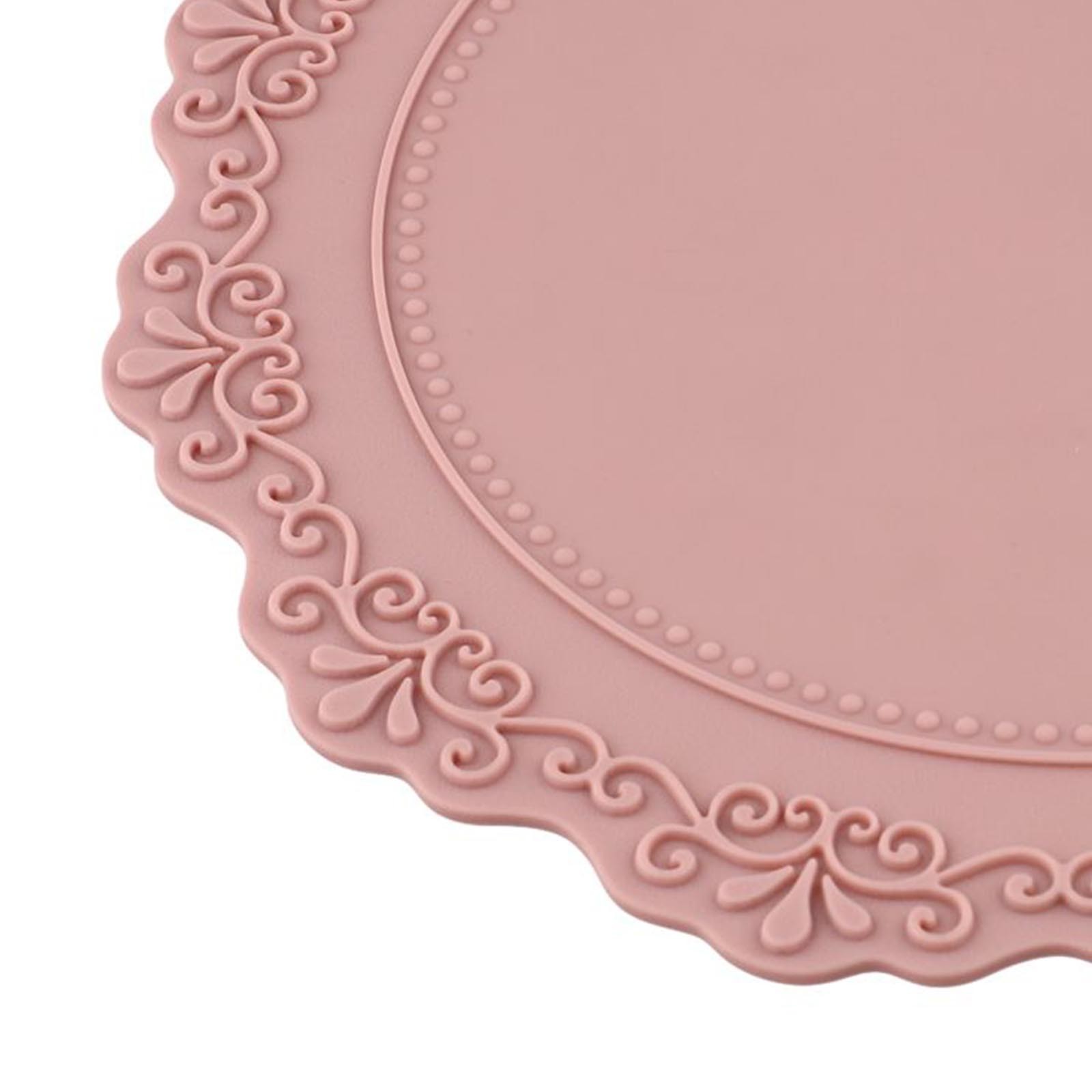 Elegant Silicone Placemat for Dining Table Luxury Heat Resistant Table Pad - Picture 30 of 36