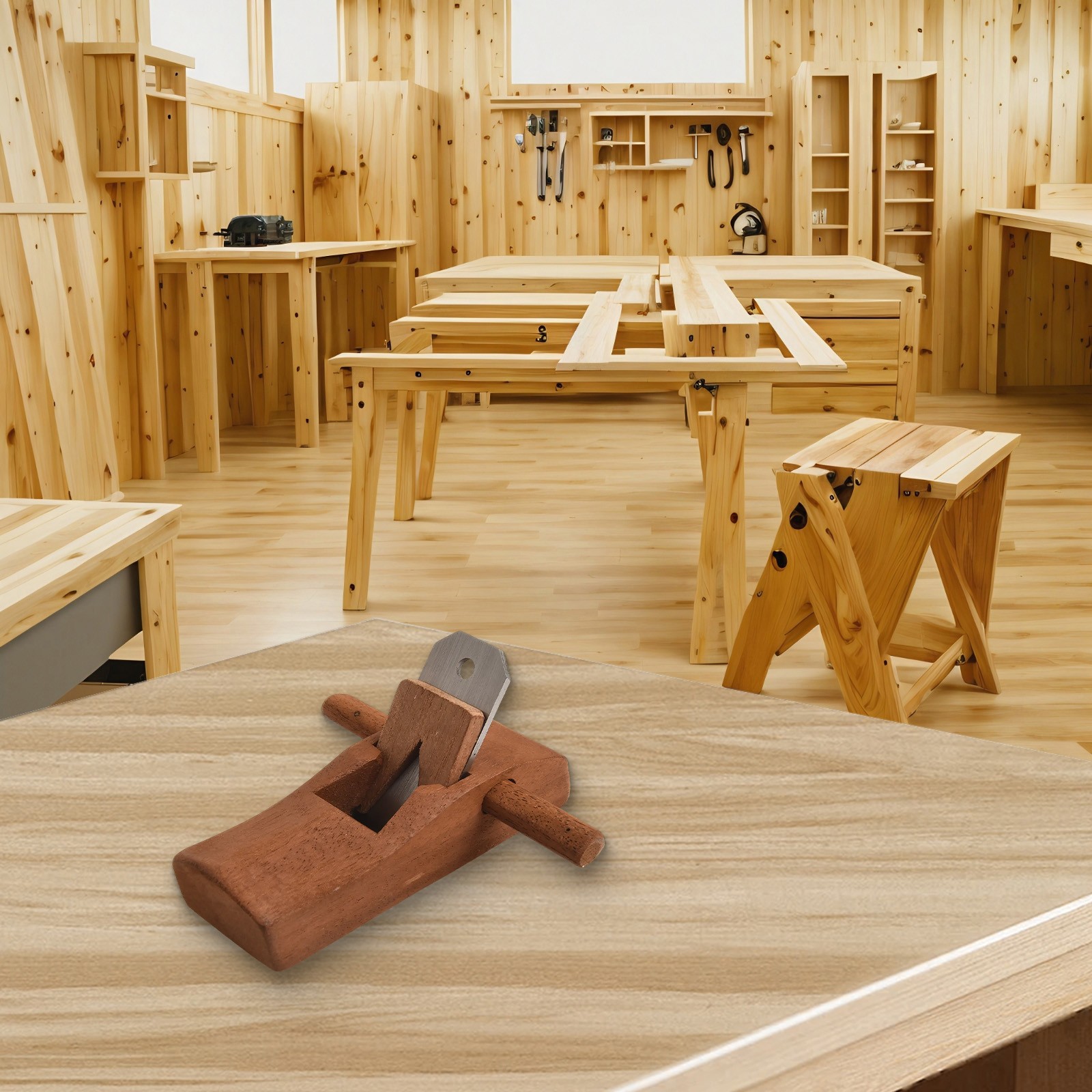 Pialla manuale in legno per finiture lisce in progetti di falegnameria e legno - Foto 27 di 34