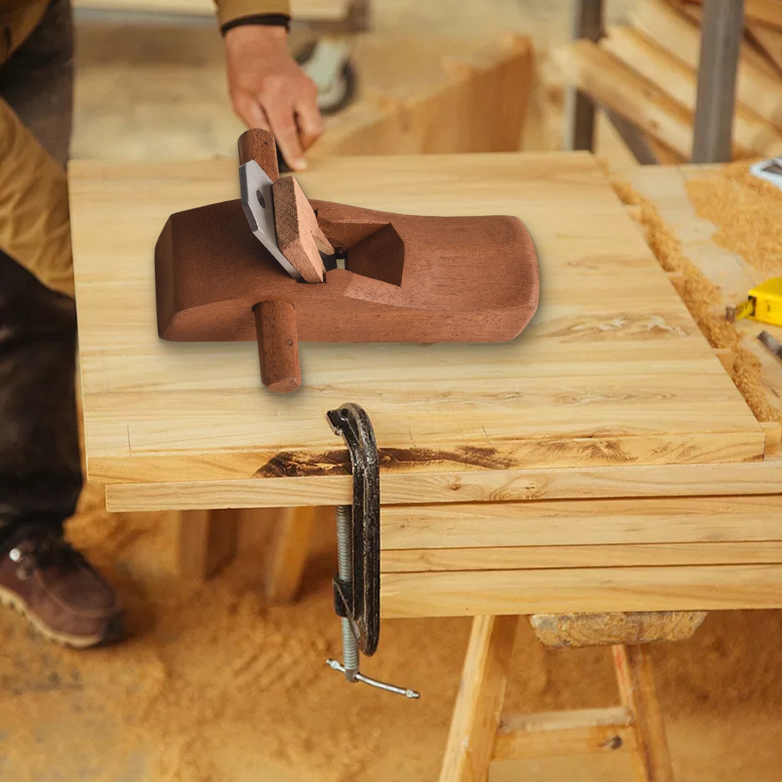 Pialla manuale in legno per finiture lisce in progetti di falegnameria e legno - Foto 28 di 34